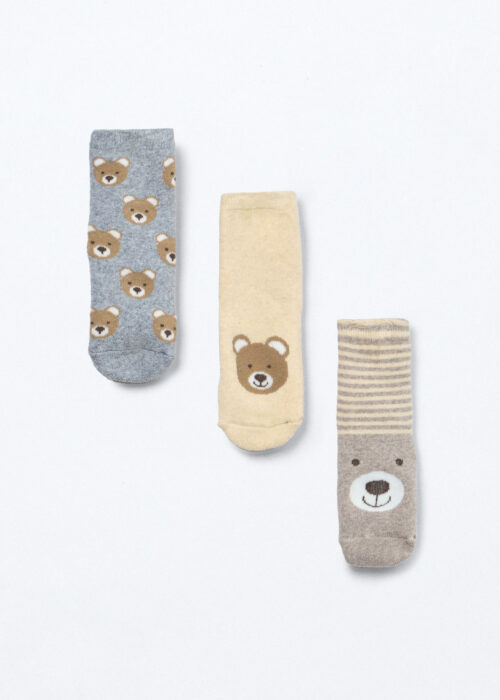 Alternative view of Paket od 3 para antikliznih čarapa od frotira za bebe