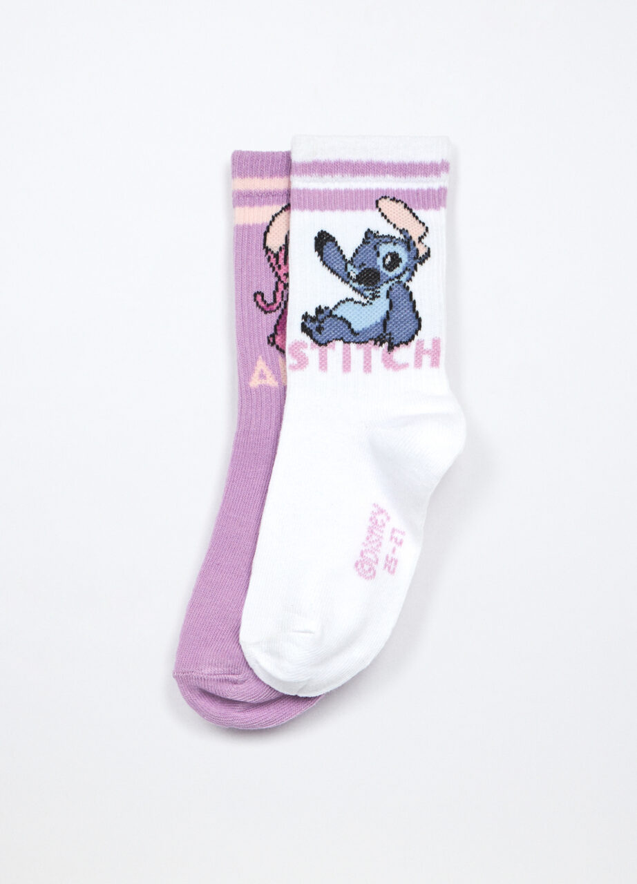 Paket od 2 para čarapa od mješavine pamuka za djevojčice