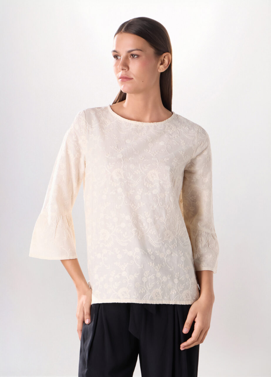 Bluza od čistog pamuka za žene