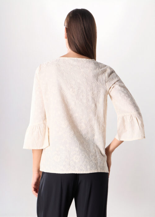 Alternative view of Bluza od čistog pamuka za žene