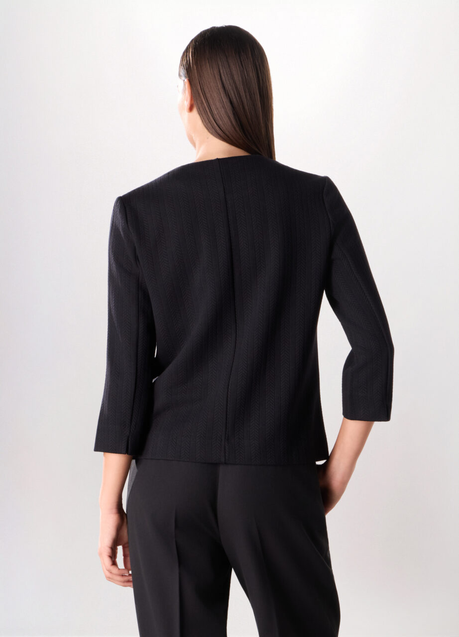 Alternative view of Jakna sa žakard tkanjem za žene