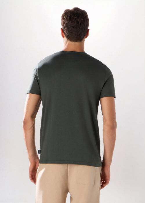 Alternative view of Majica s okruglim izrezom regular kroja od pamuka za muškarce