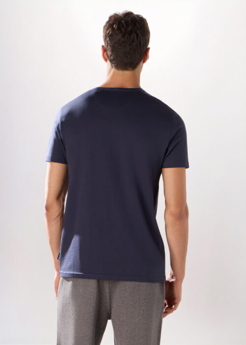 Alternative view of Majica s okruglim izrezom regular kroja od pamuka za muškarce