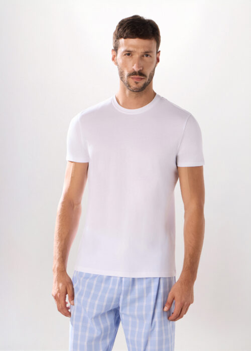 Muška majica s okruglim izrezom od mješavine pamuka