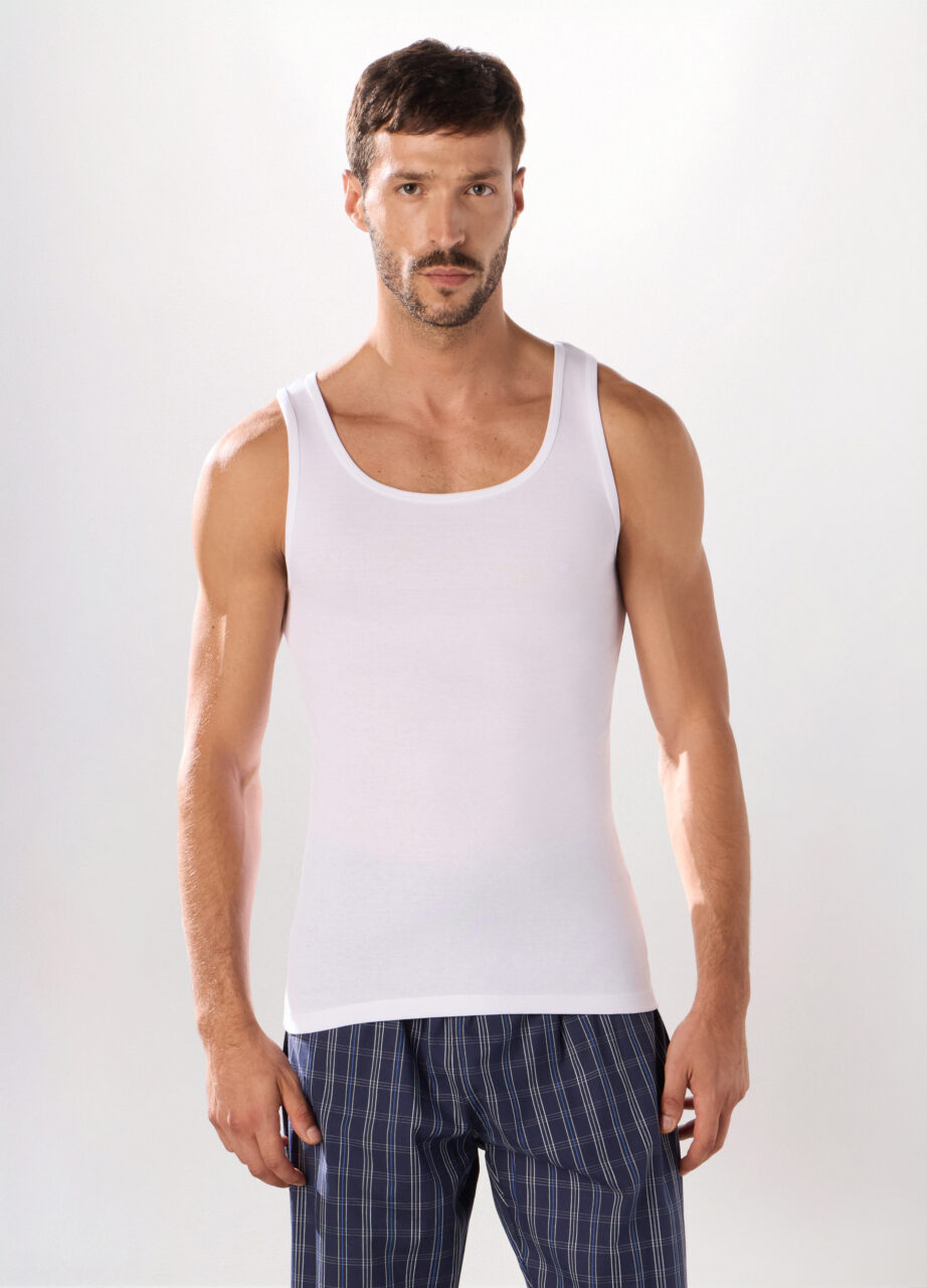 Muška potkošulja od rebrastog čistog pamuka