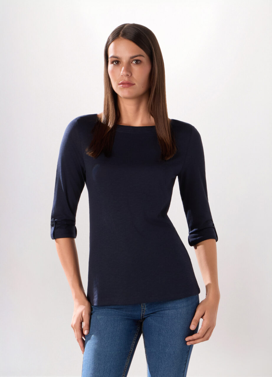 Majica od slub jerseya s mješavinom pamuka za žene