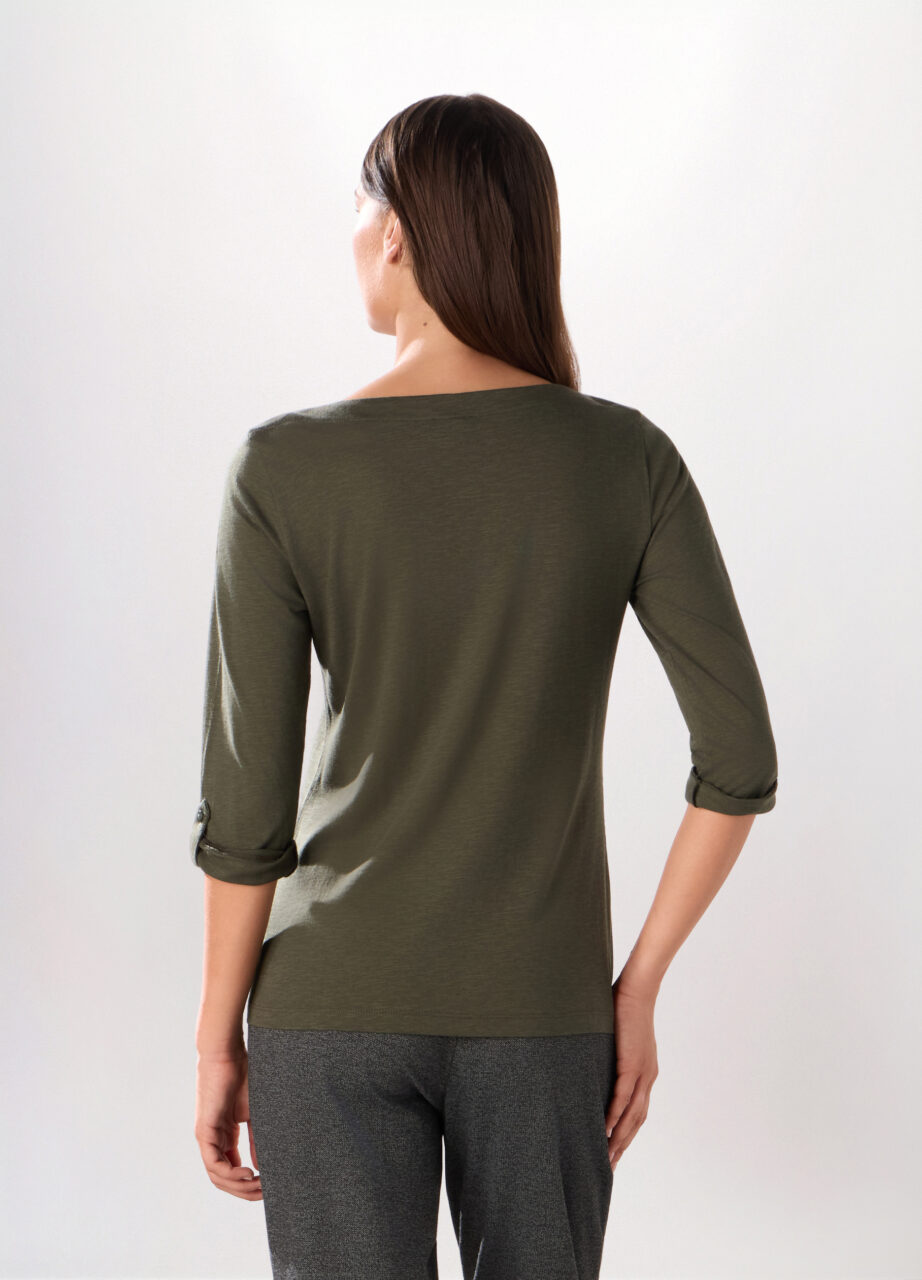 Alternative view of Majica od slub jerseya s mješavinom pamuka za žene