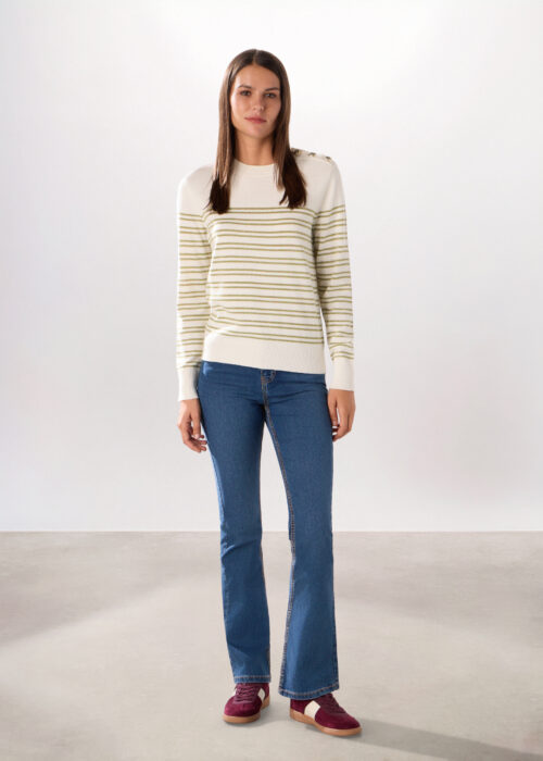 Pantalone od rastezljivog denim materijala s mješavinom pamuka za žene