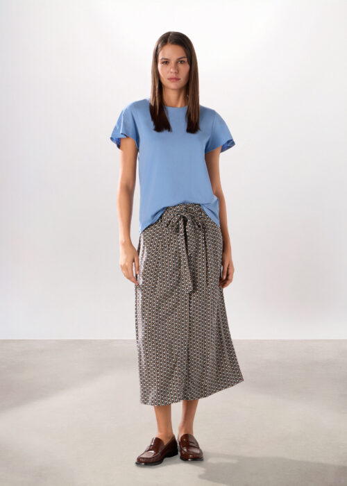 Duga suknja od čiste viskoze za žene