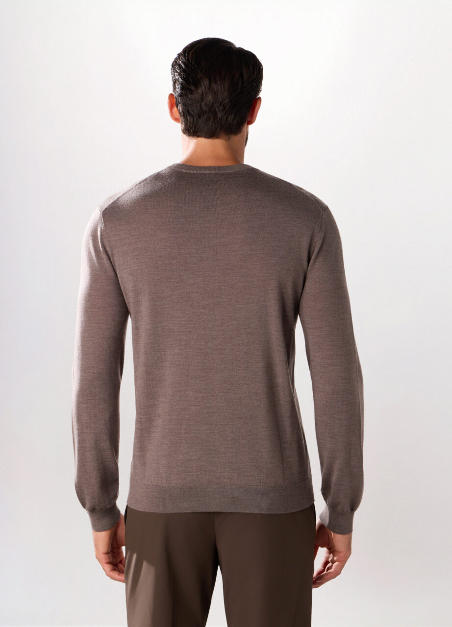 Alternative view of Džemper s okruglim izrezom od merino vune za muškarce