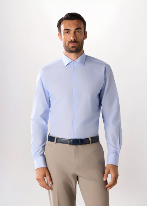 Regular fit košulja s mikromotivom za muškarce