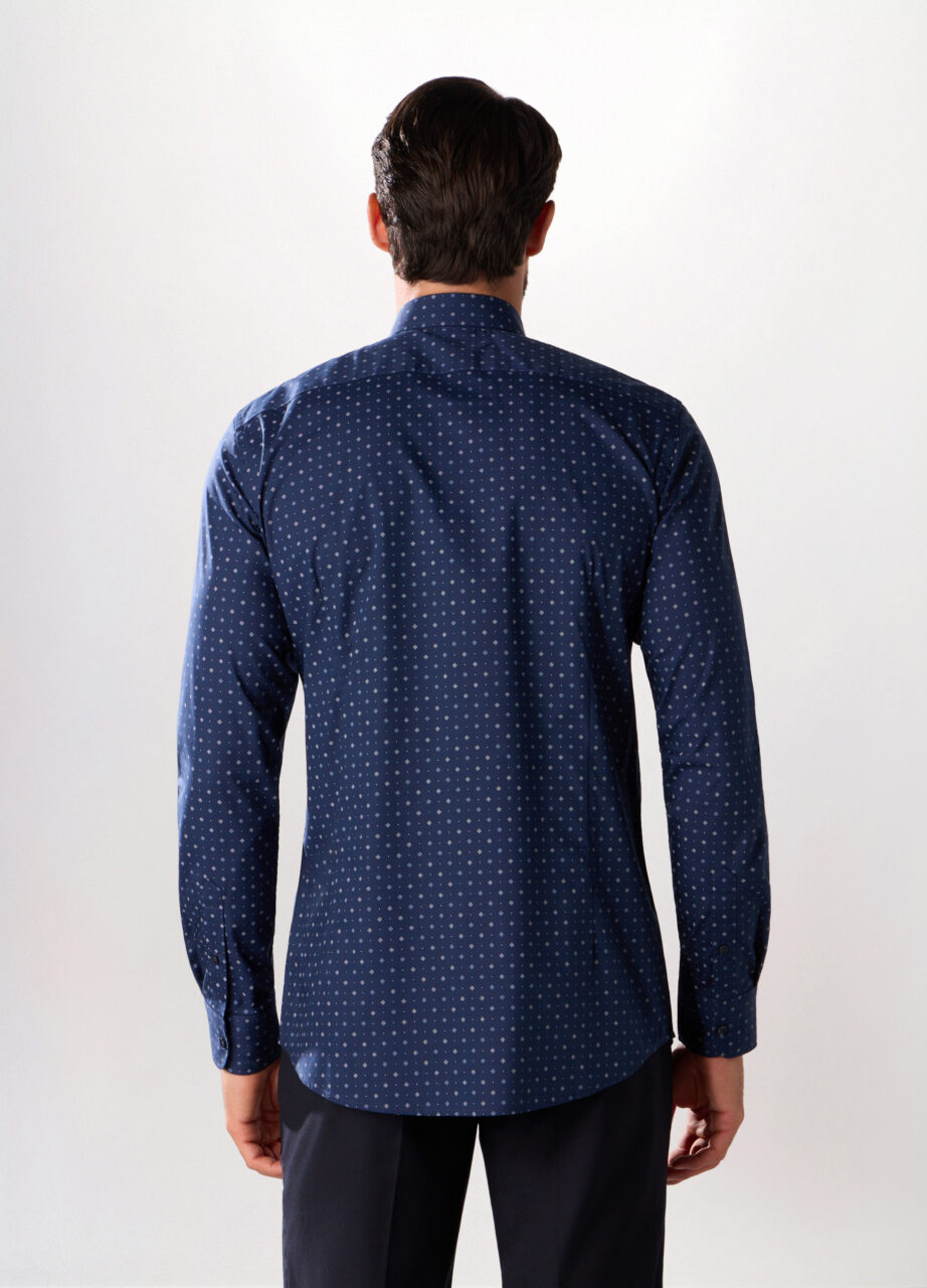 Alternative view of Slim fit košulja sa štampom za muškarce