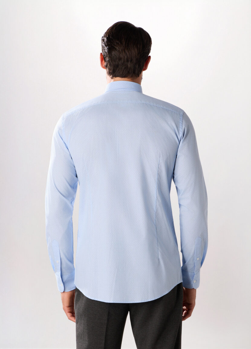 Slim fit košulja sa štampom za muškarce - Image 2