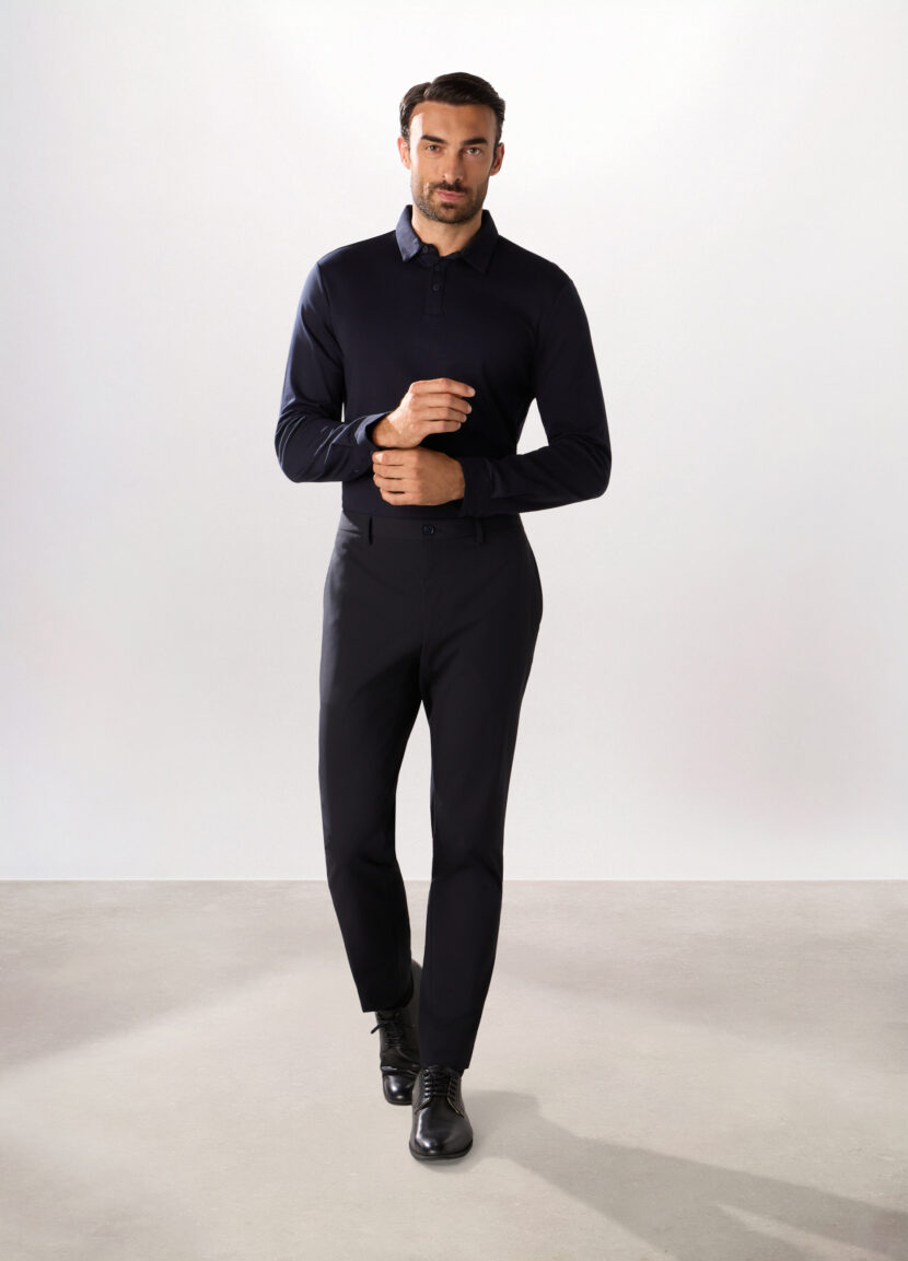 Slim pantalone od rastezljive tkanine za muškarce - Image 2