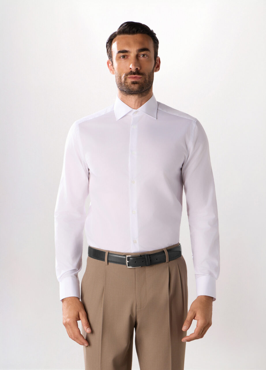 Regular fit košulja od mješavine pamuka za muškarce