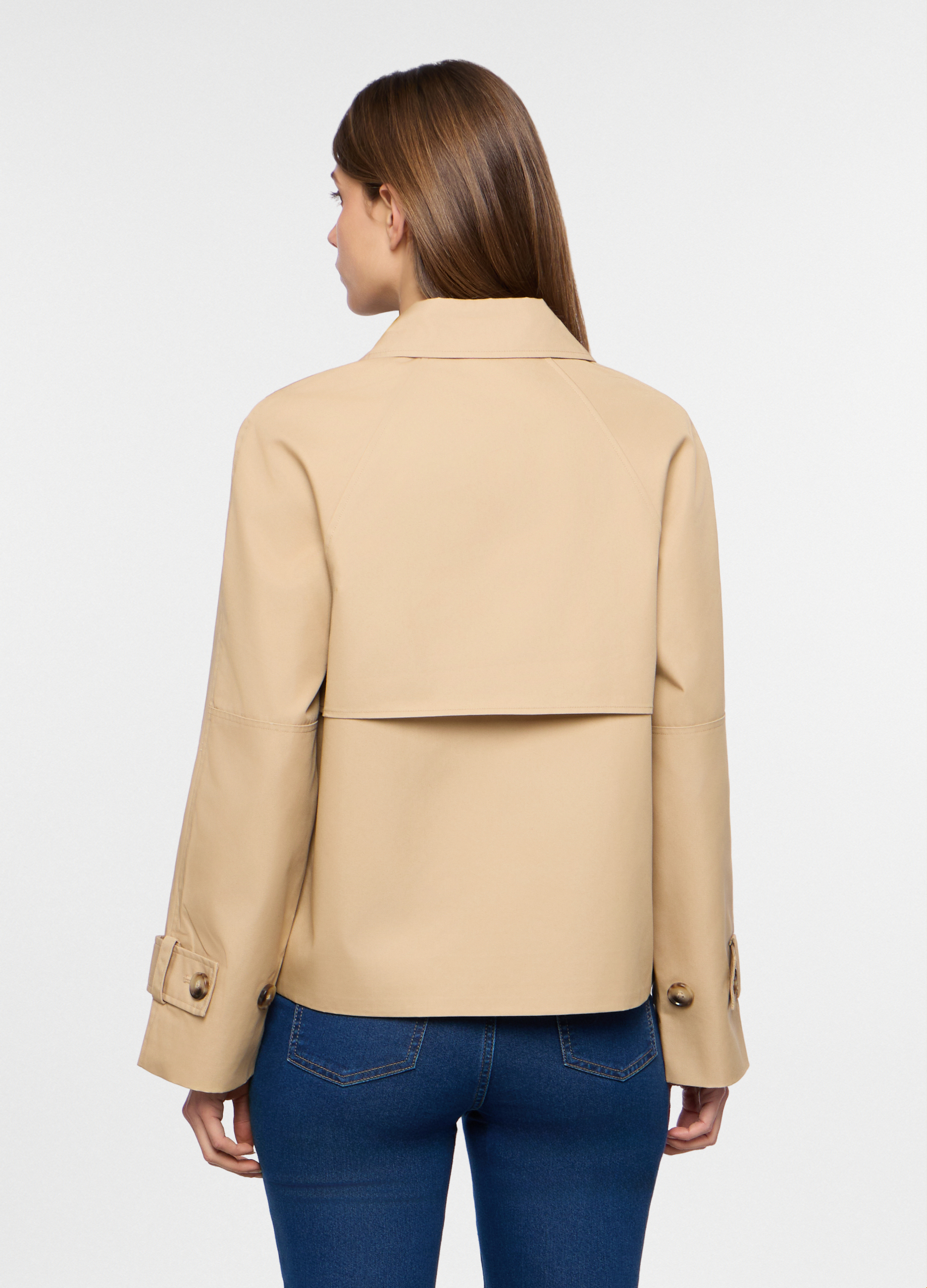 Alternative view of Ženski kratki dvoredni mantil