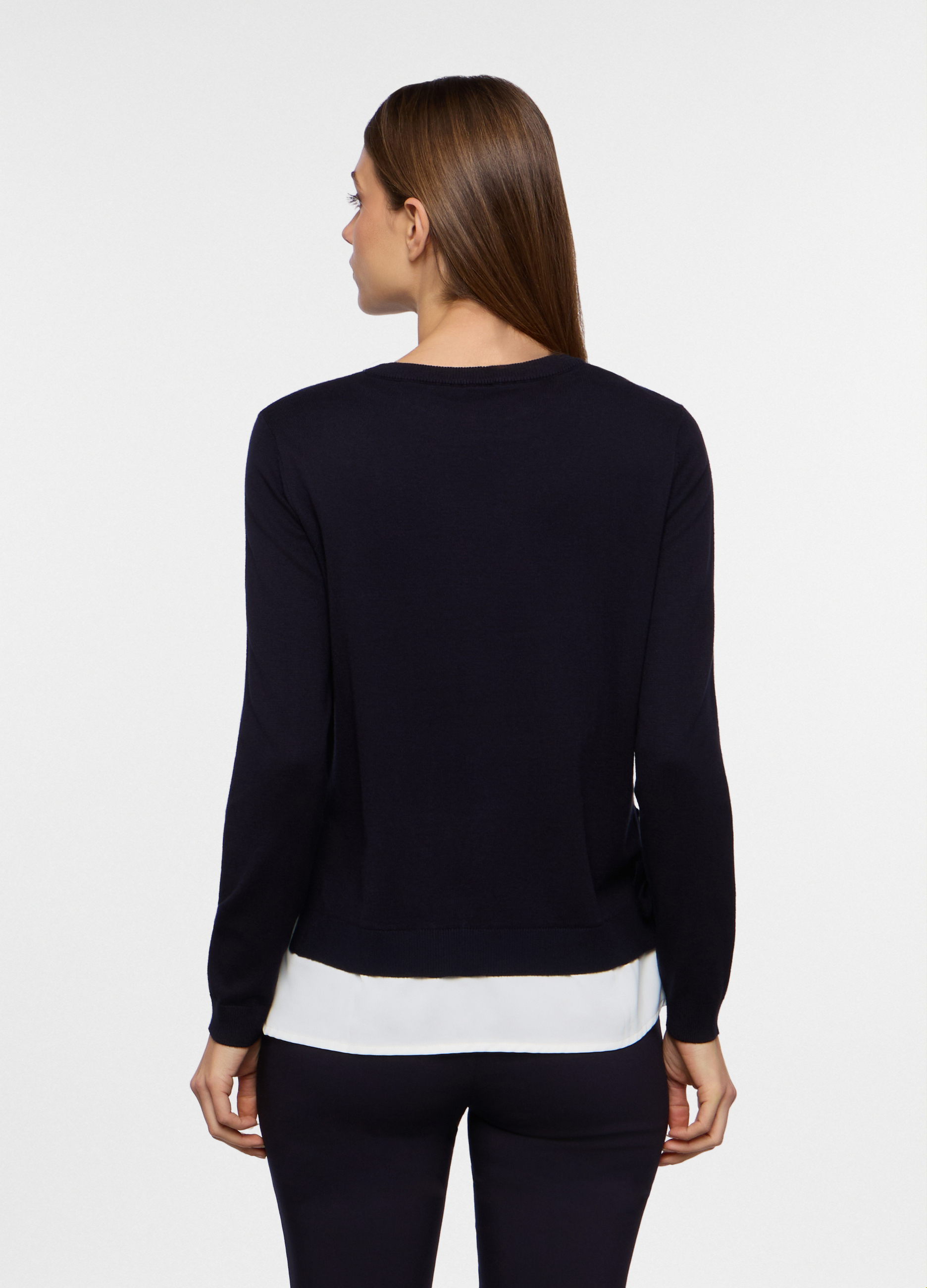 Alternative view of Ženska majica od mješavine viskoze s umetcima