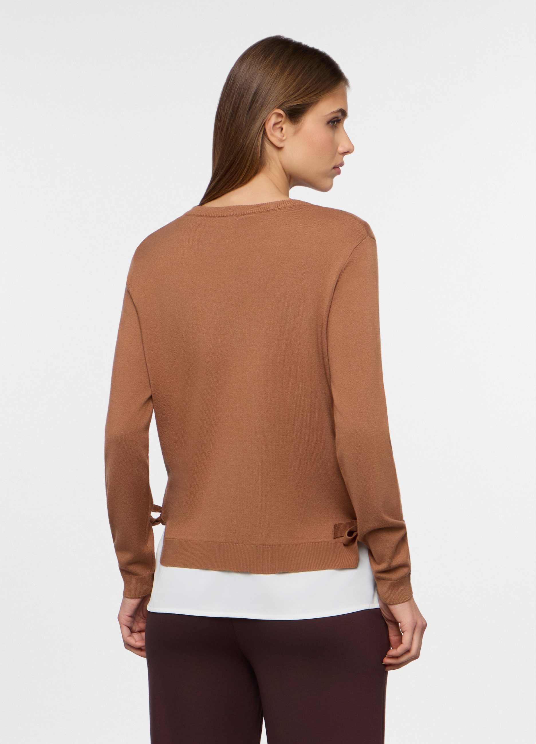 Alternative view of Ženska majica od mješavine viskoze s umetcima