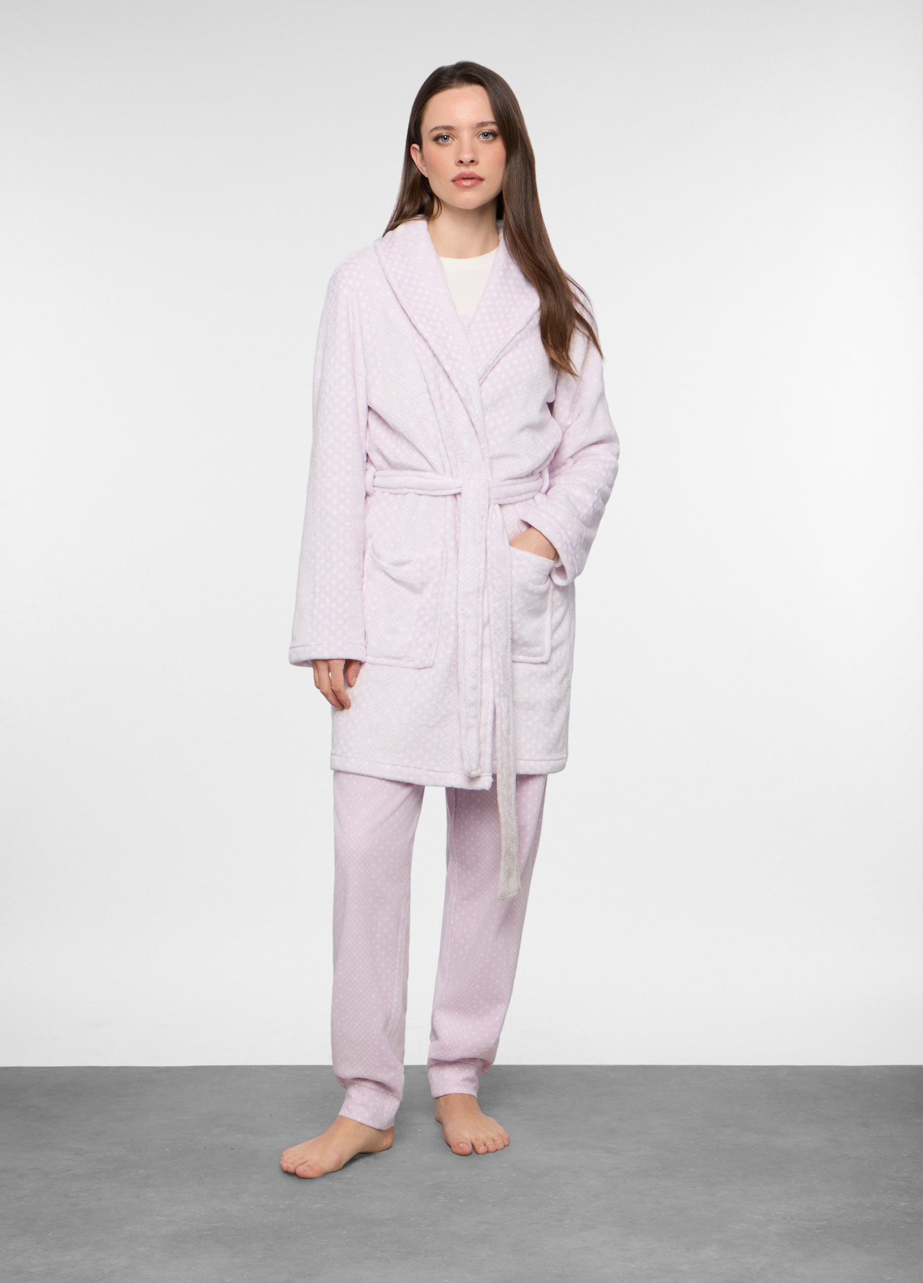 Ženski ogrtač od coral flisa