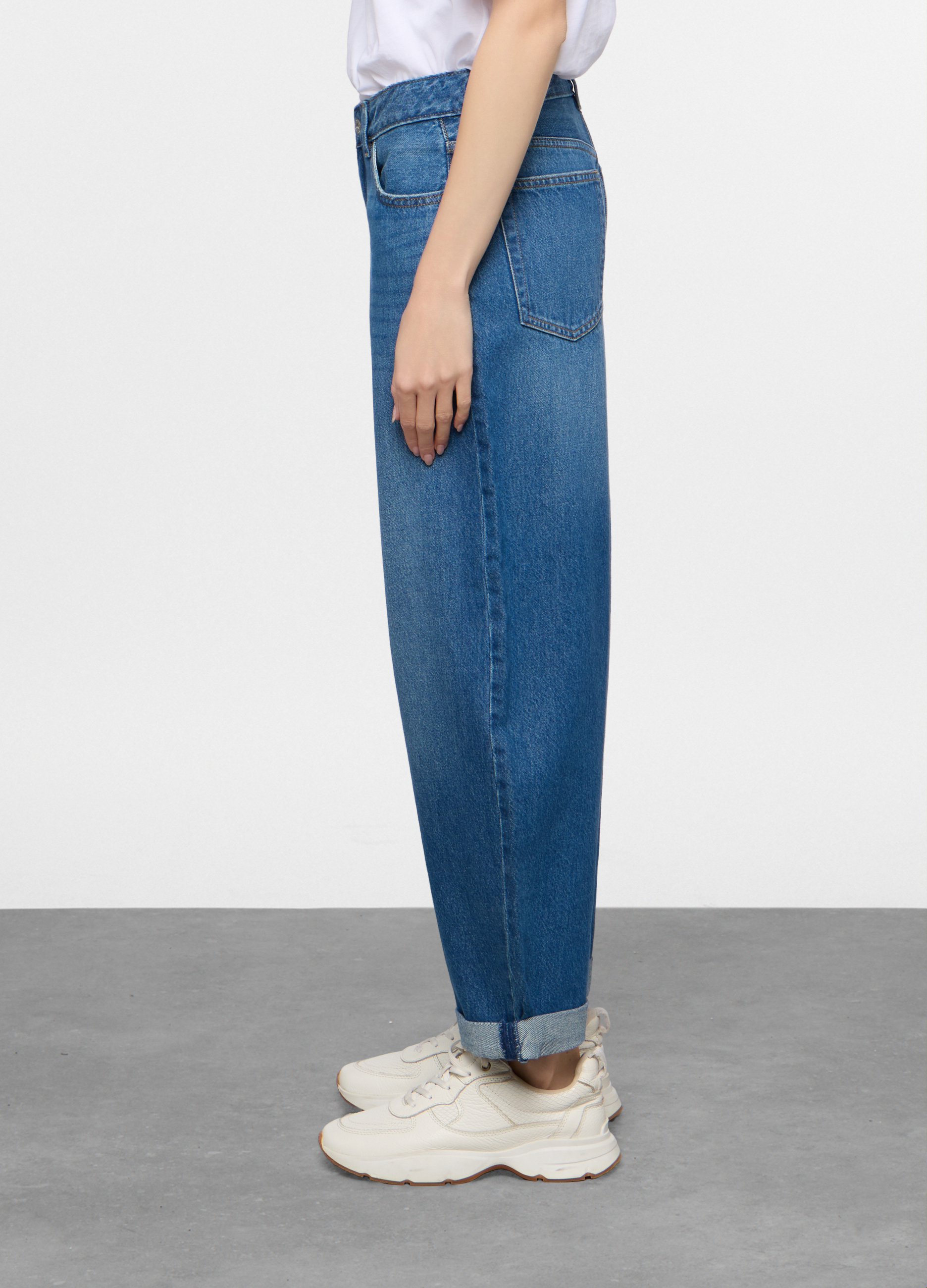 Alternative view of Ženske Barrel fit traper pantalone s 5 džepova