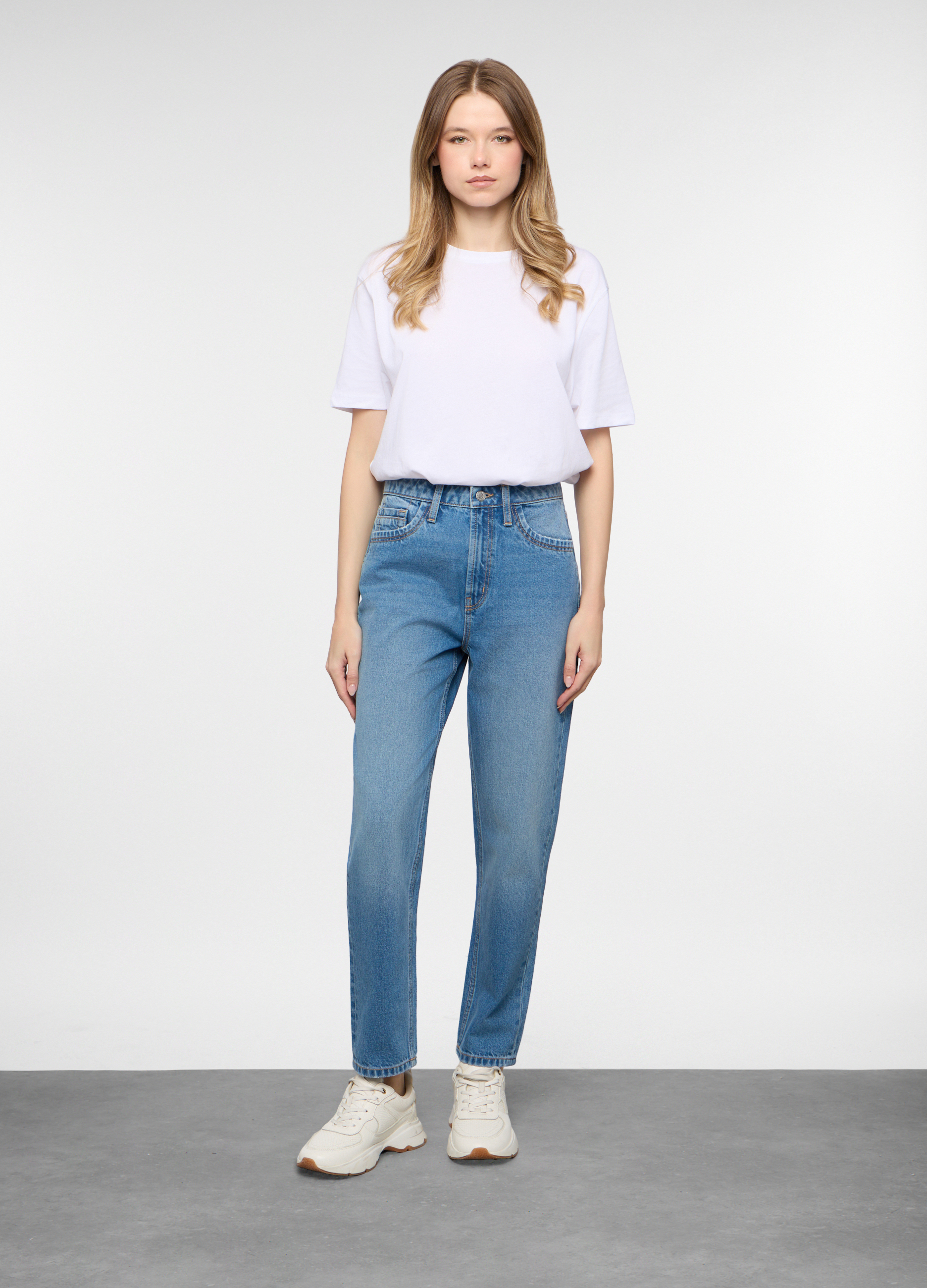 Ženske Mom fit jeans hlače s 5 džepova