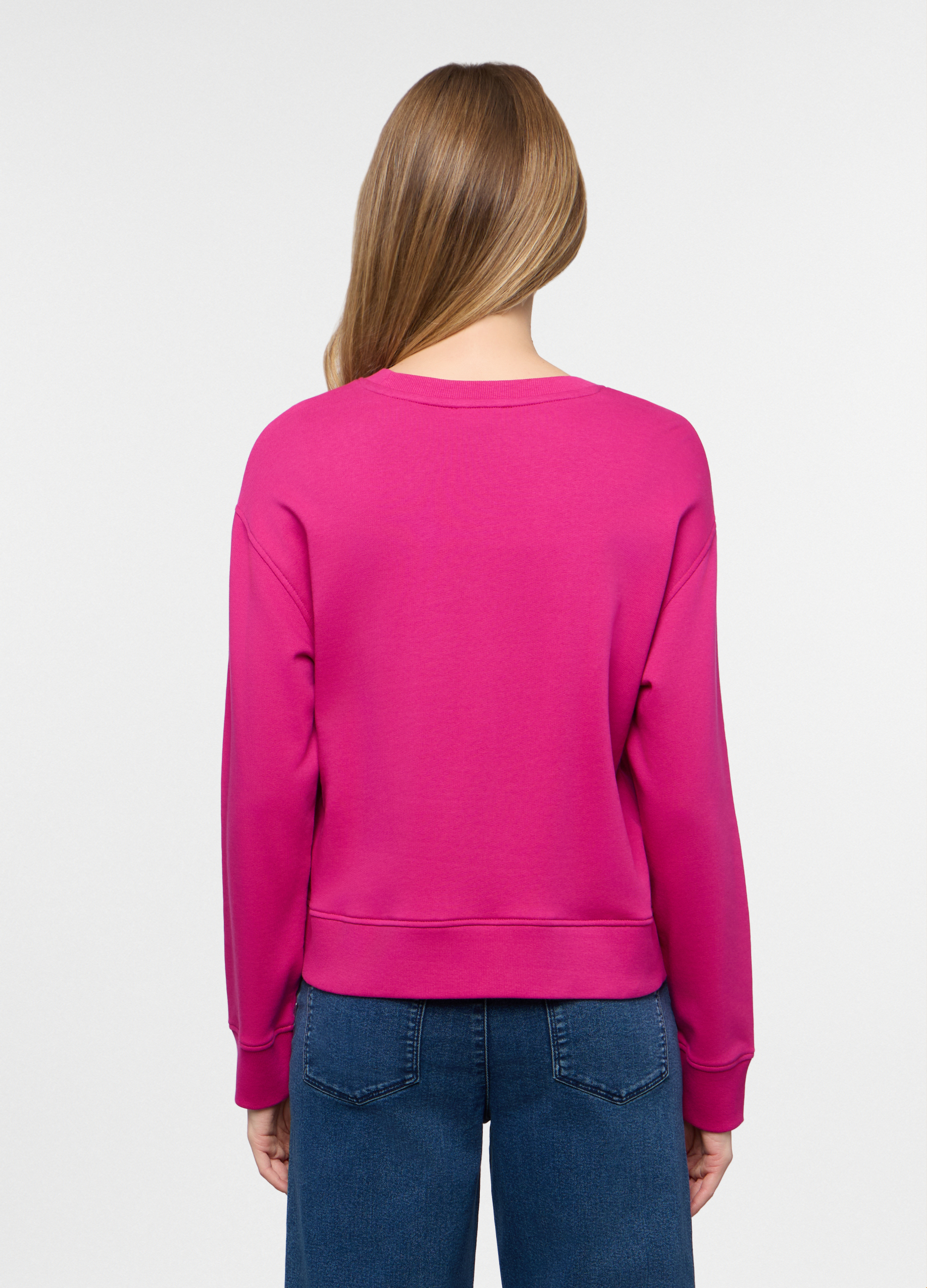 Alternative view of Ženska dukserica s okruglim izrezom od french terry materijala