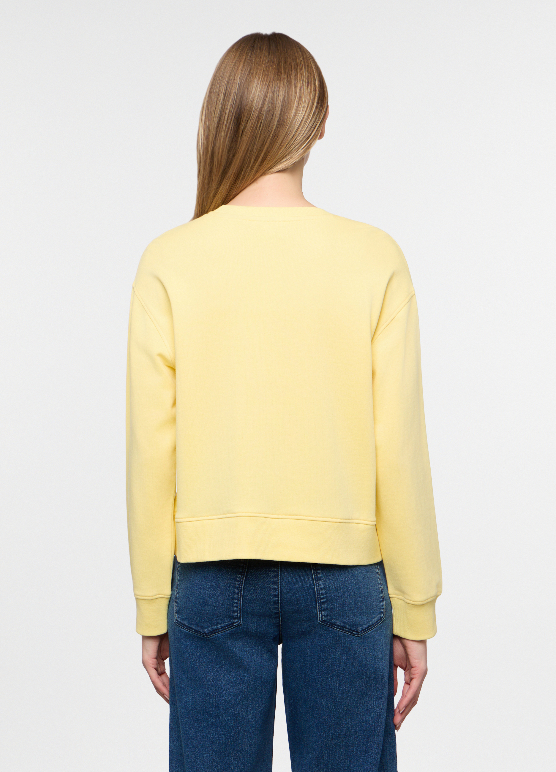 Alternative view of Ženska dukserica s okruglim izrezom od french terry materijala