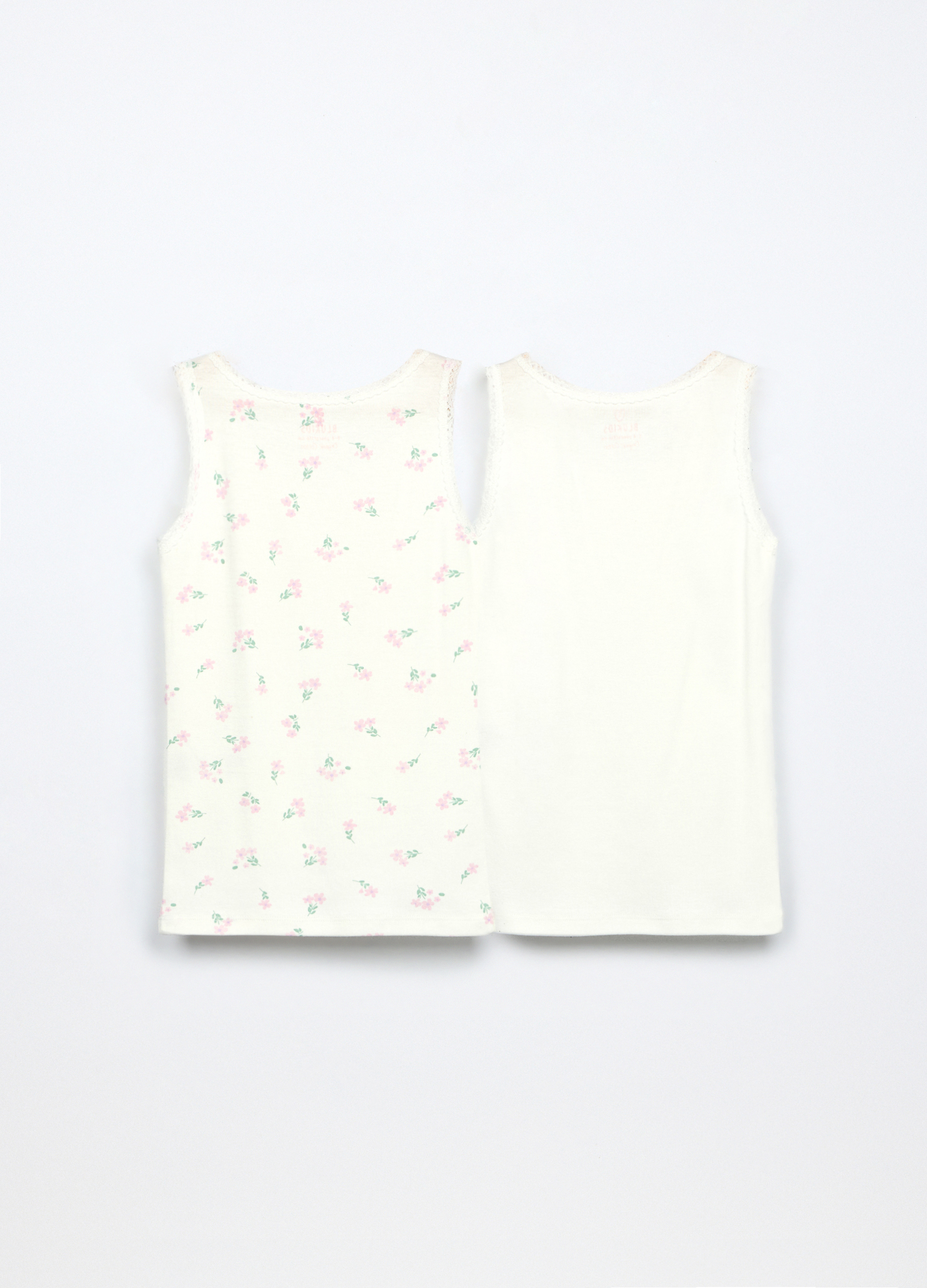 Alternative view of Set od 2 potkošulje od čistog pamuka u jersey tkanju za djevojčicu