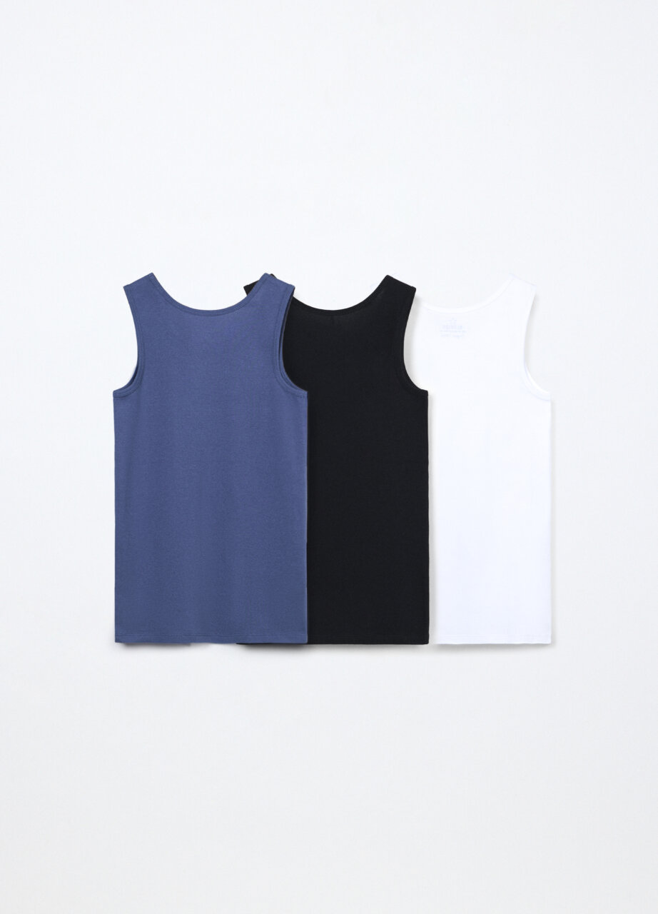 Alternative view of Set od 3 potkošulje od čistog pamuka u jersey tkanju za dječaka