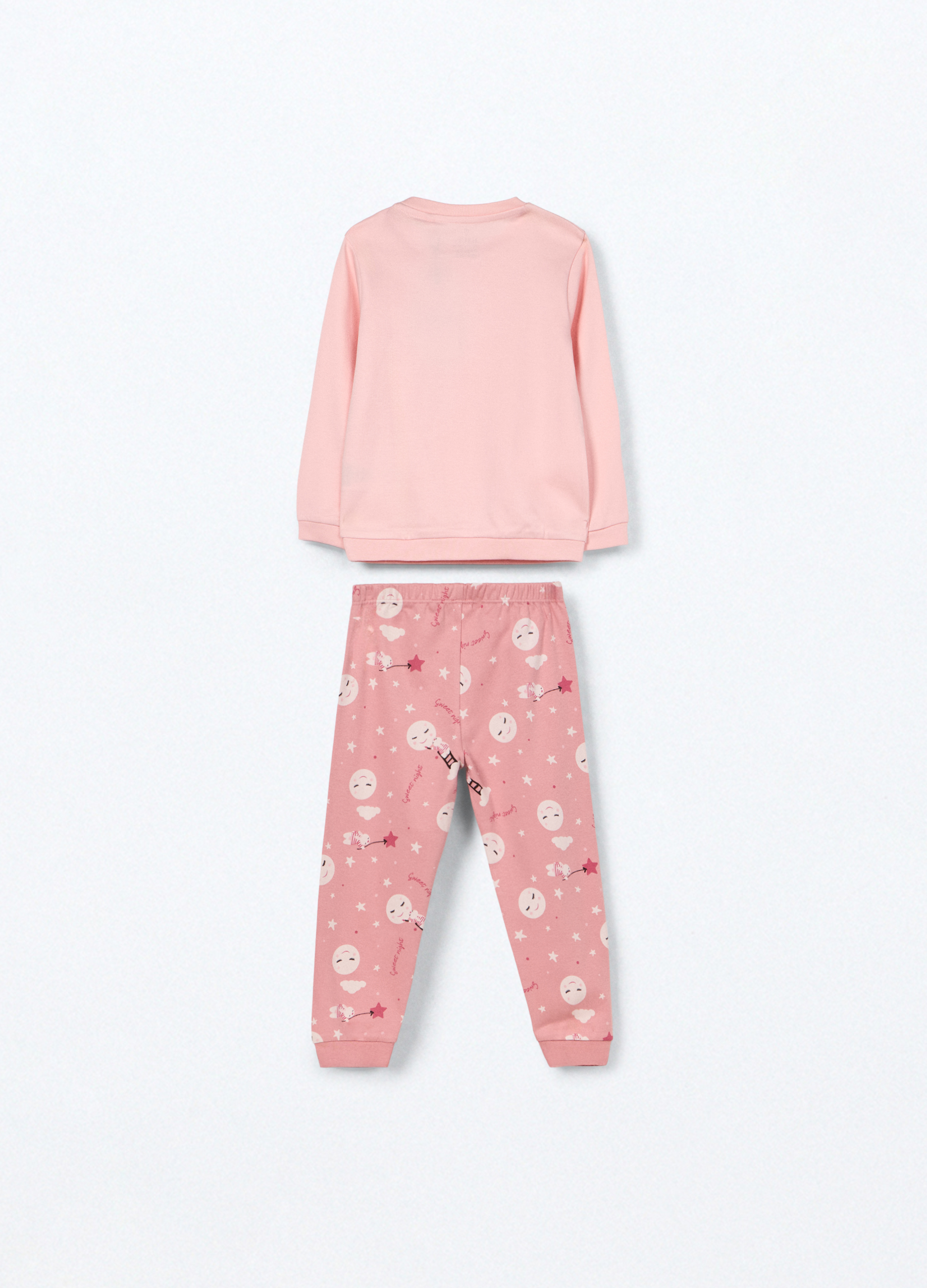 Alternative view of Komplet duga pidžama od čistog pamuka za bebu djevojčicu