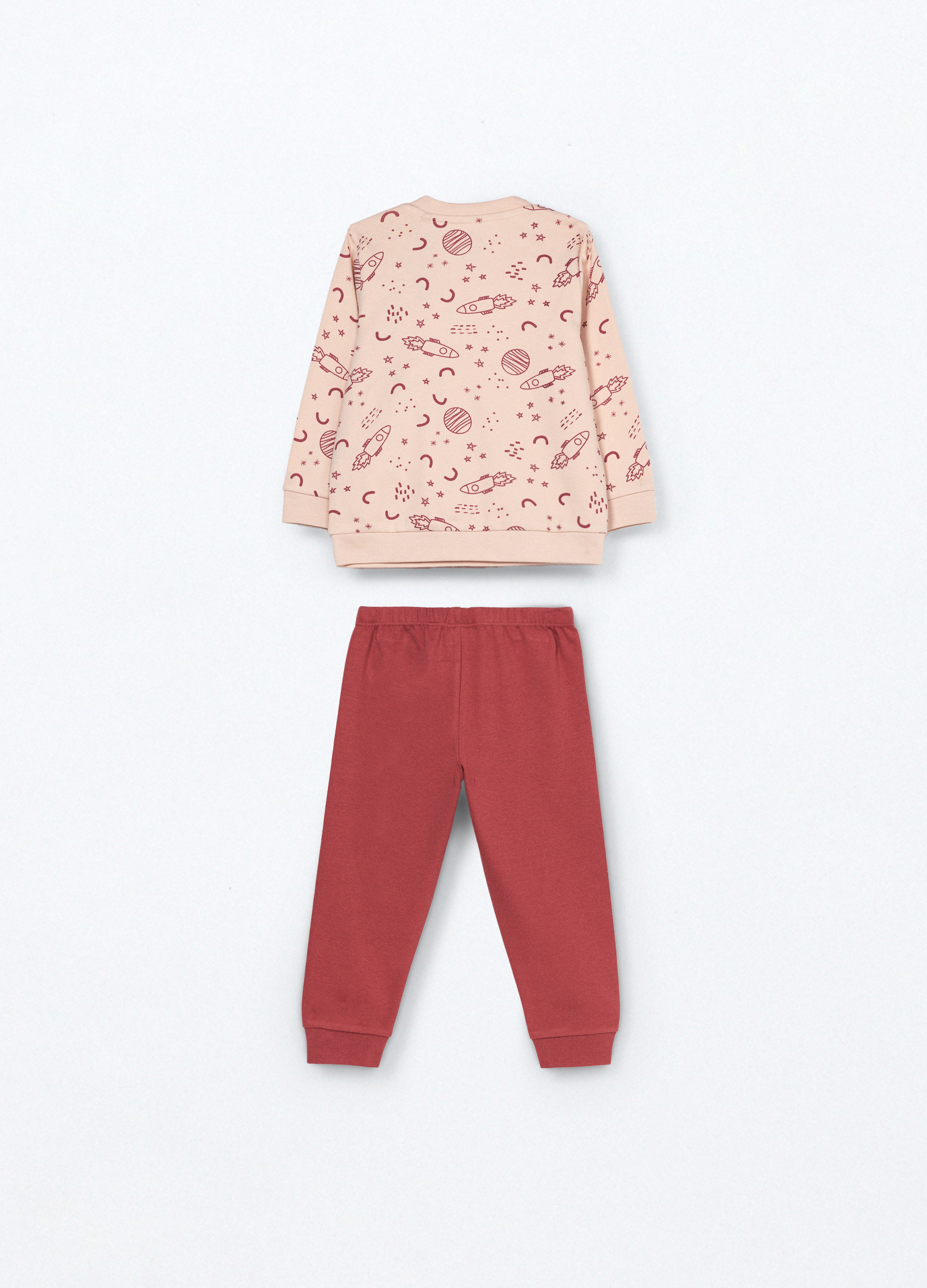 Alternative view of Komplet duga pidžama od čistog pamuka za bebu dječaka