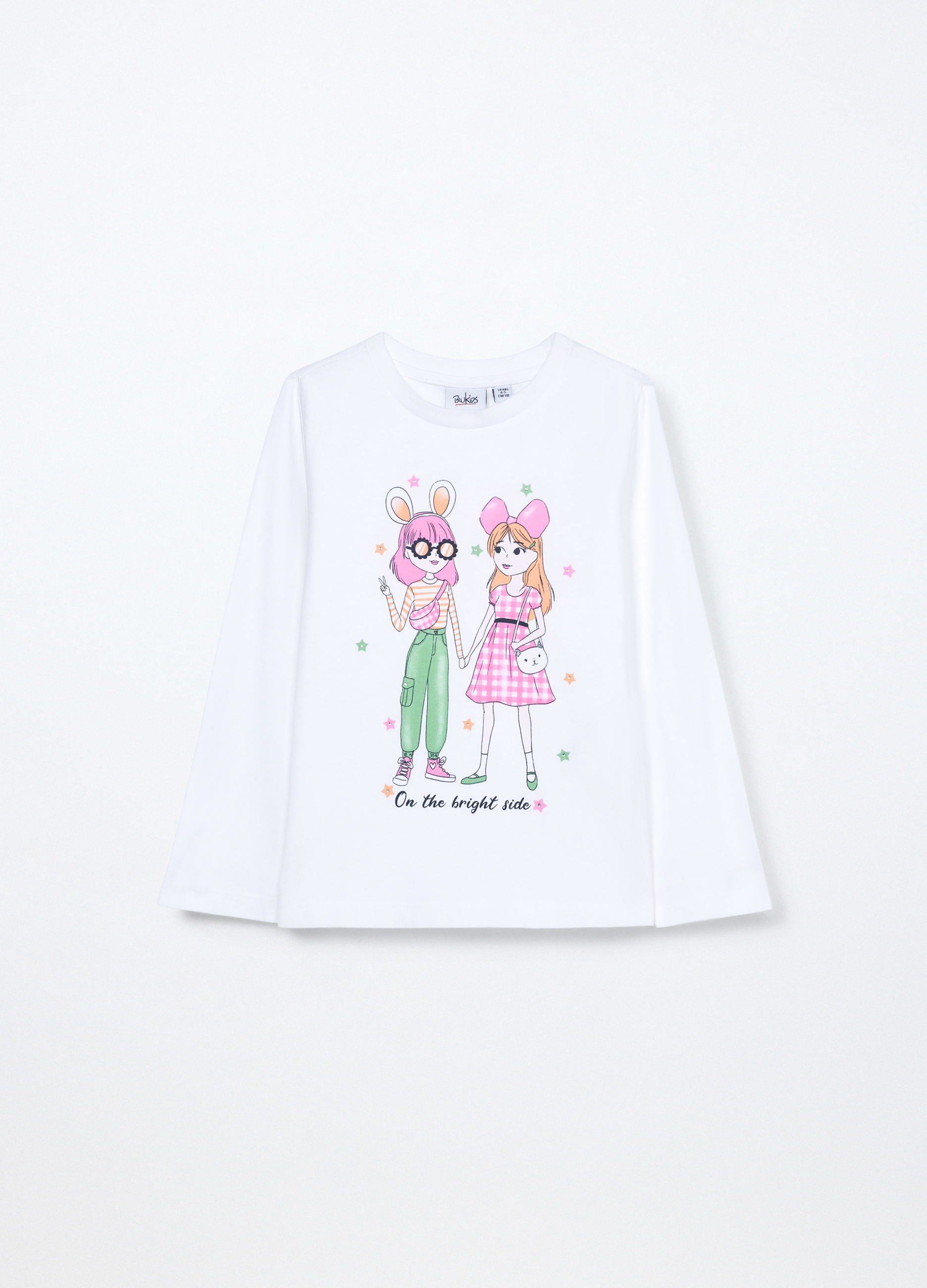 Majica od čistog pamuka u jersey tkanju za djevojčicu