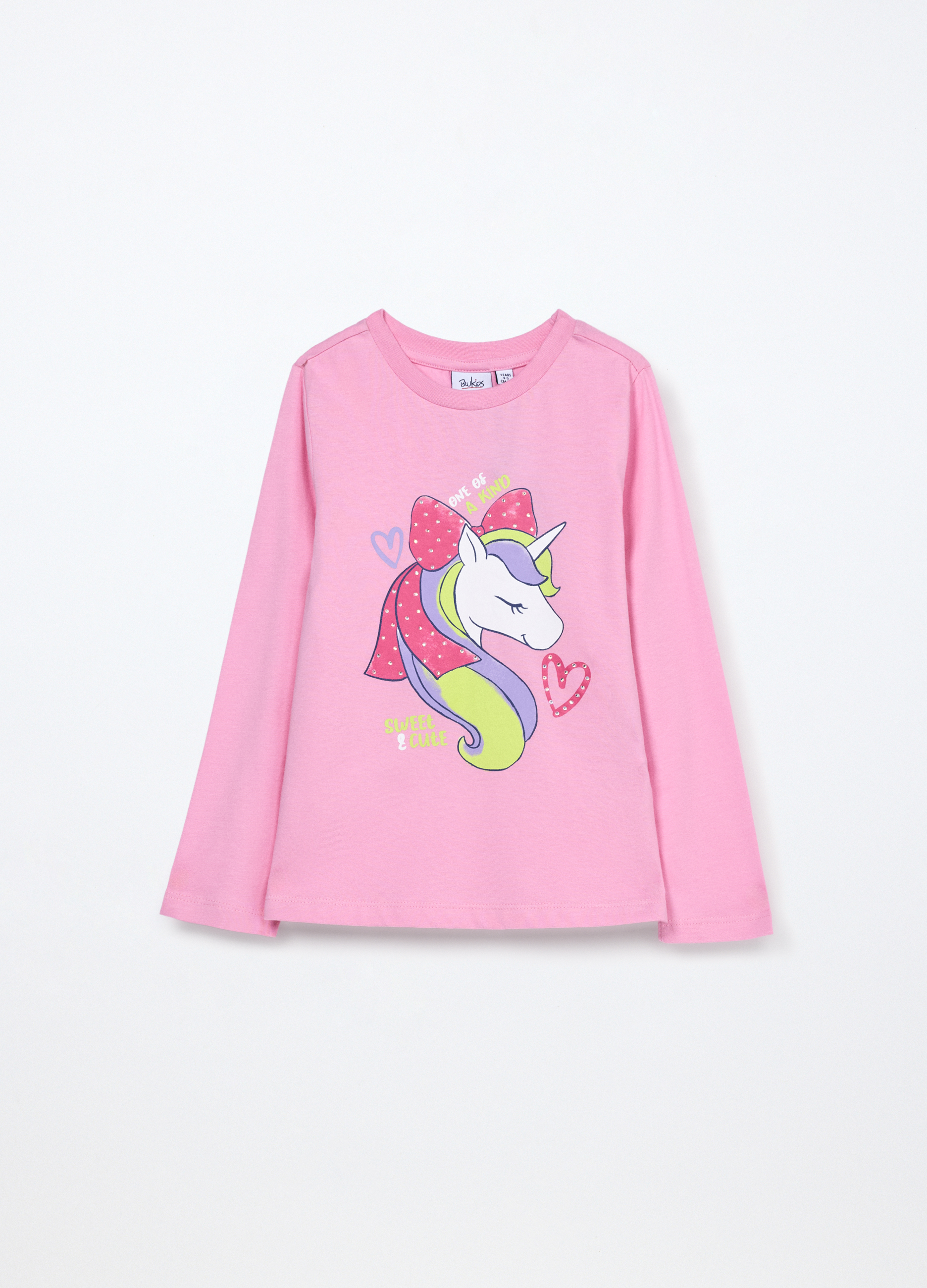 Majica od čistog pamuka u jersey tkanju za djevojčicu