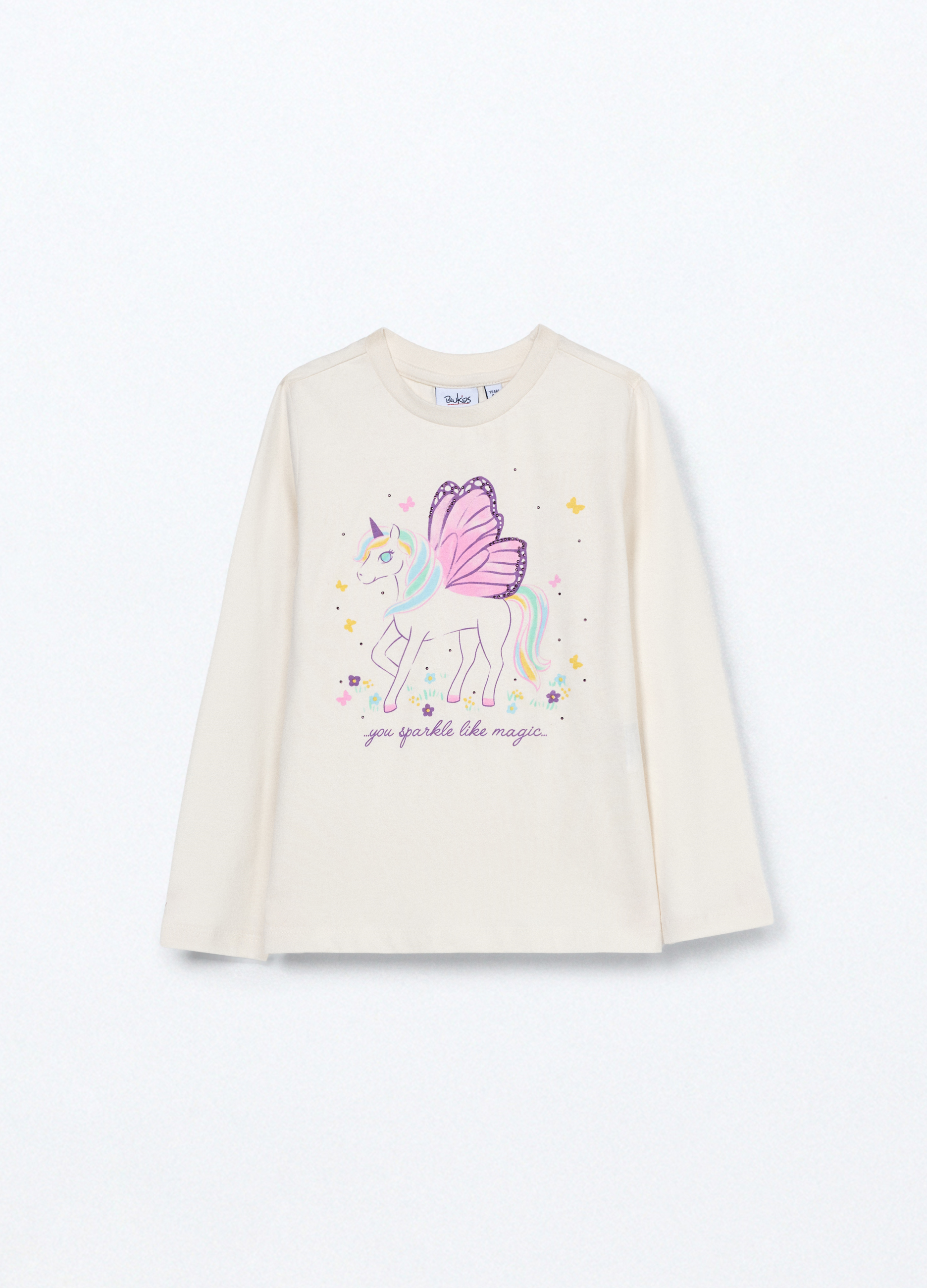 Majica od čistog pamuka u jersey tkanju za djevojčicu