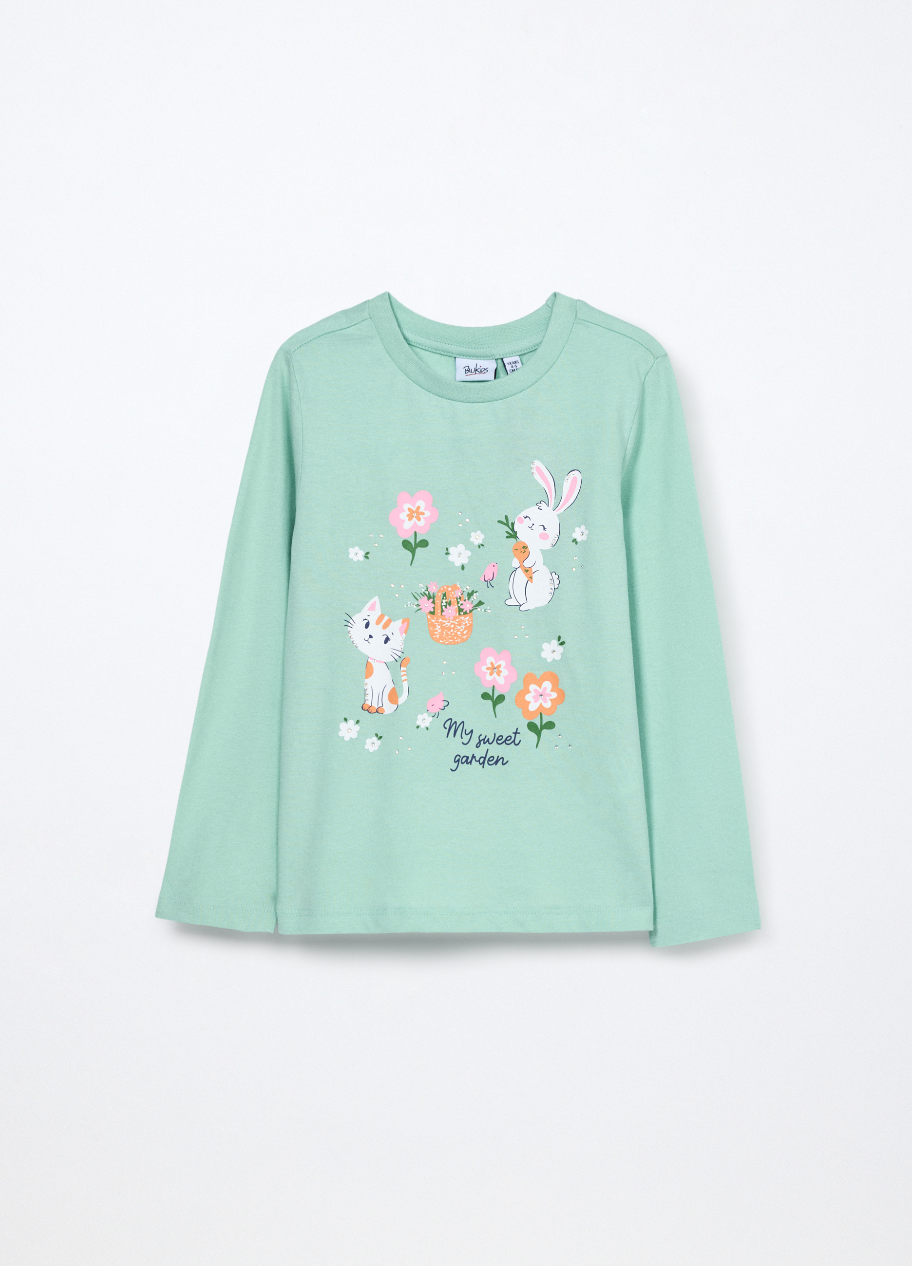 Majica od čistog pamuka u jersey tkanju za djevojčicu