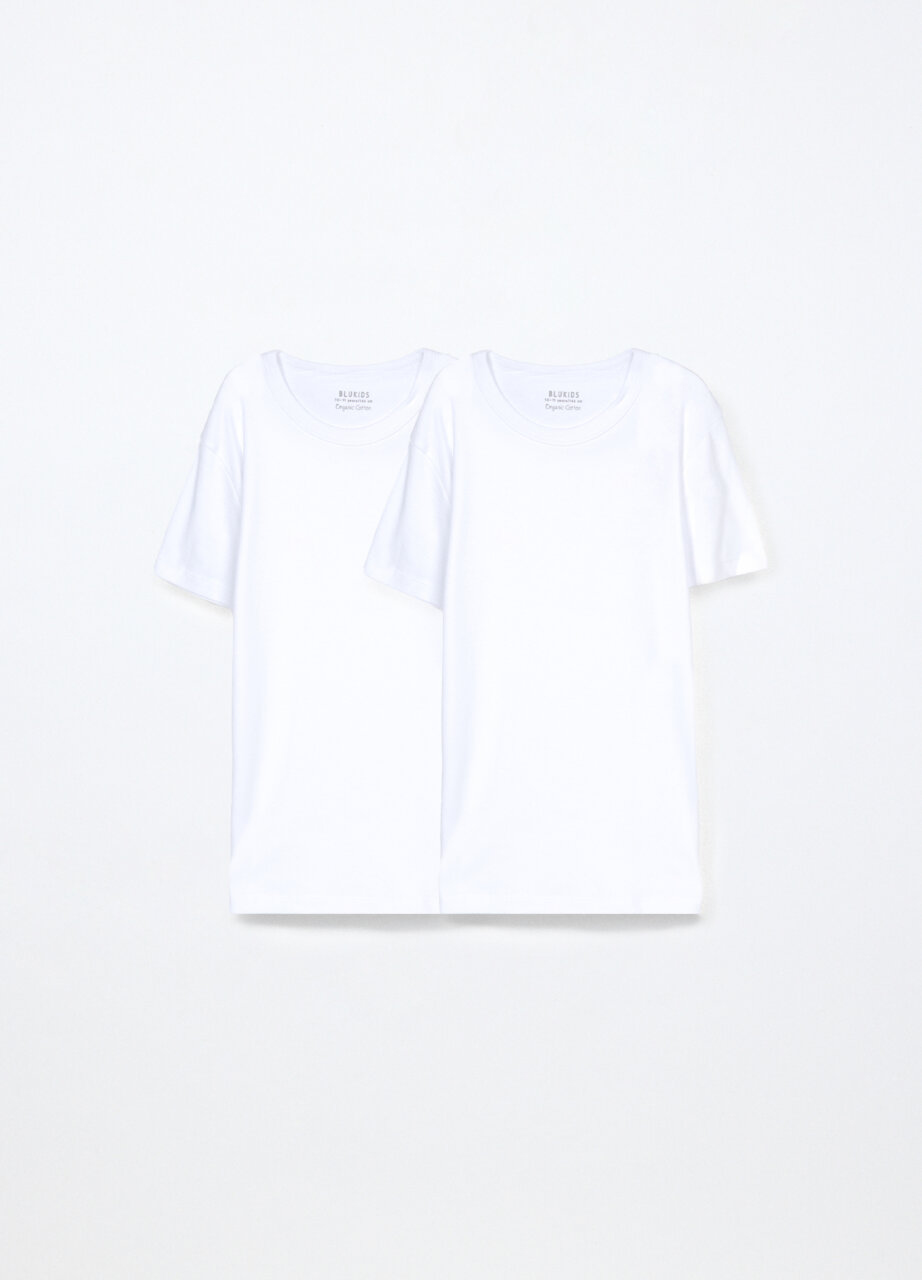 Set od 2 intimo majice od čistog pamučnog rebrastog pletiva za dječaka