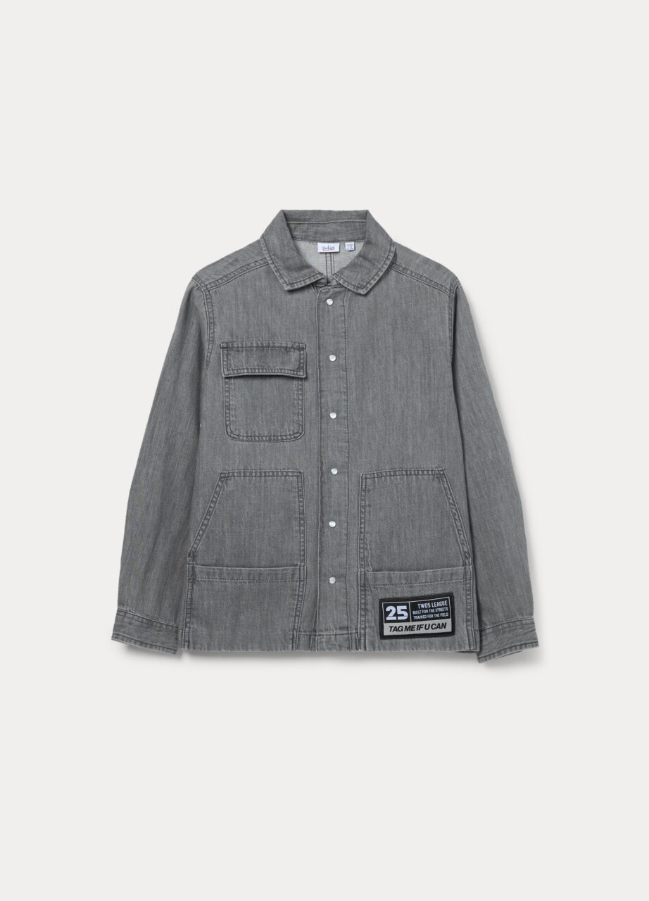 Košulja od čistog pamučnog denima za dječaka