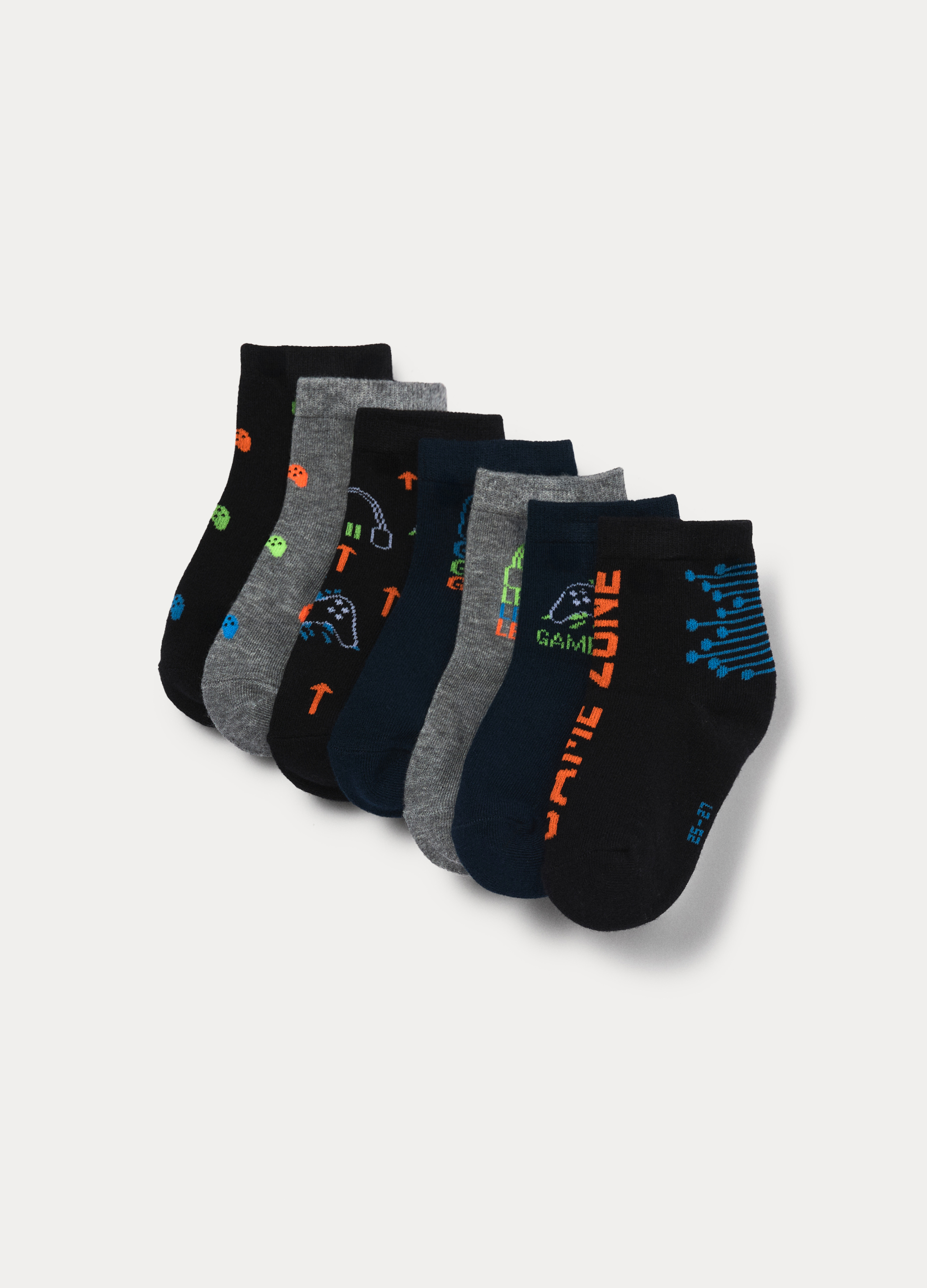 Set od 7 pari kratkih čarapa od mješavine pamuka