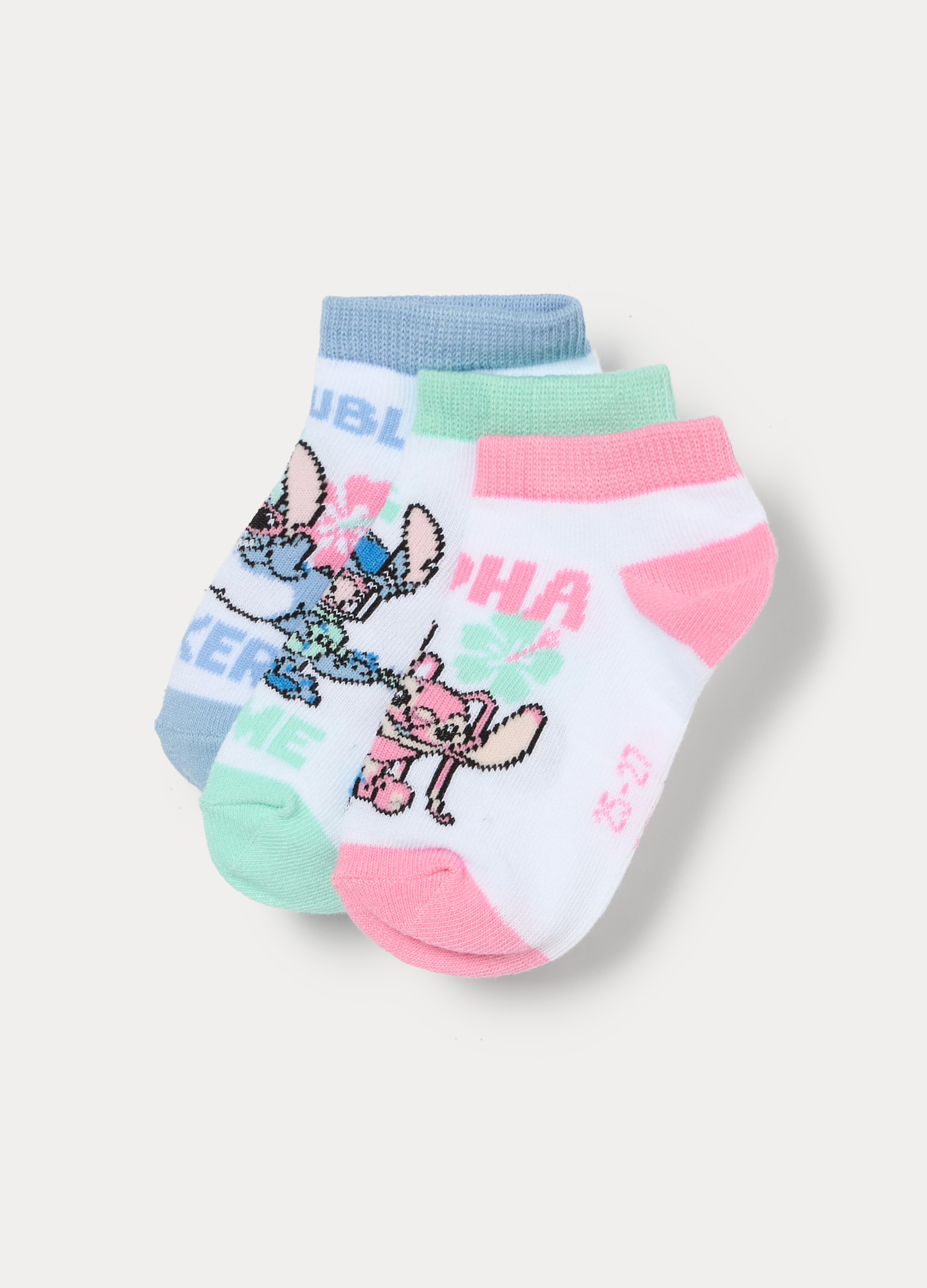 Alternative view of Set od 3 para Disney čarapa od mješavine pamuka