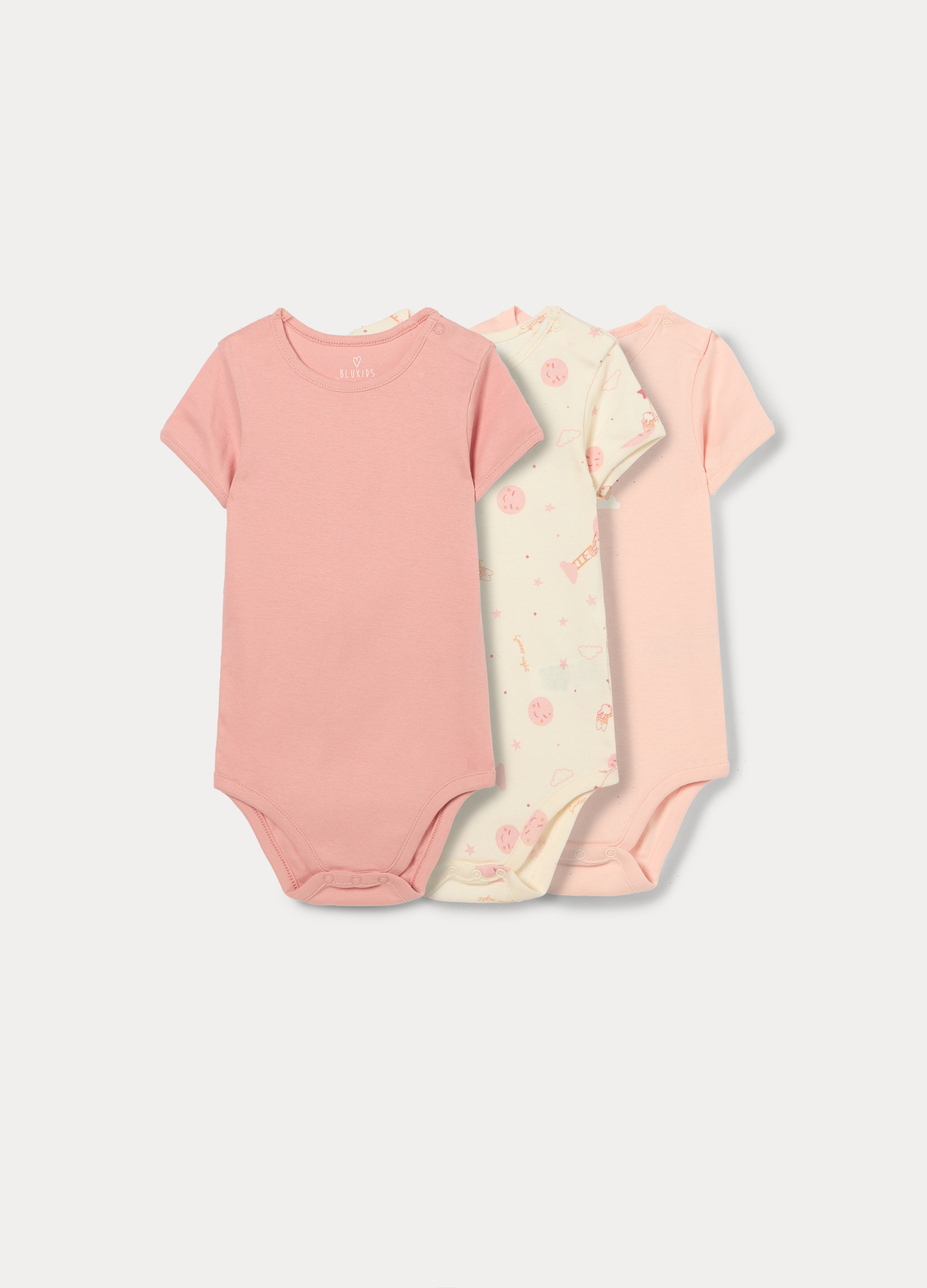 Set od 3 bodija od čistog pamuka