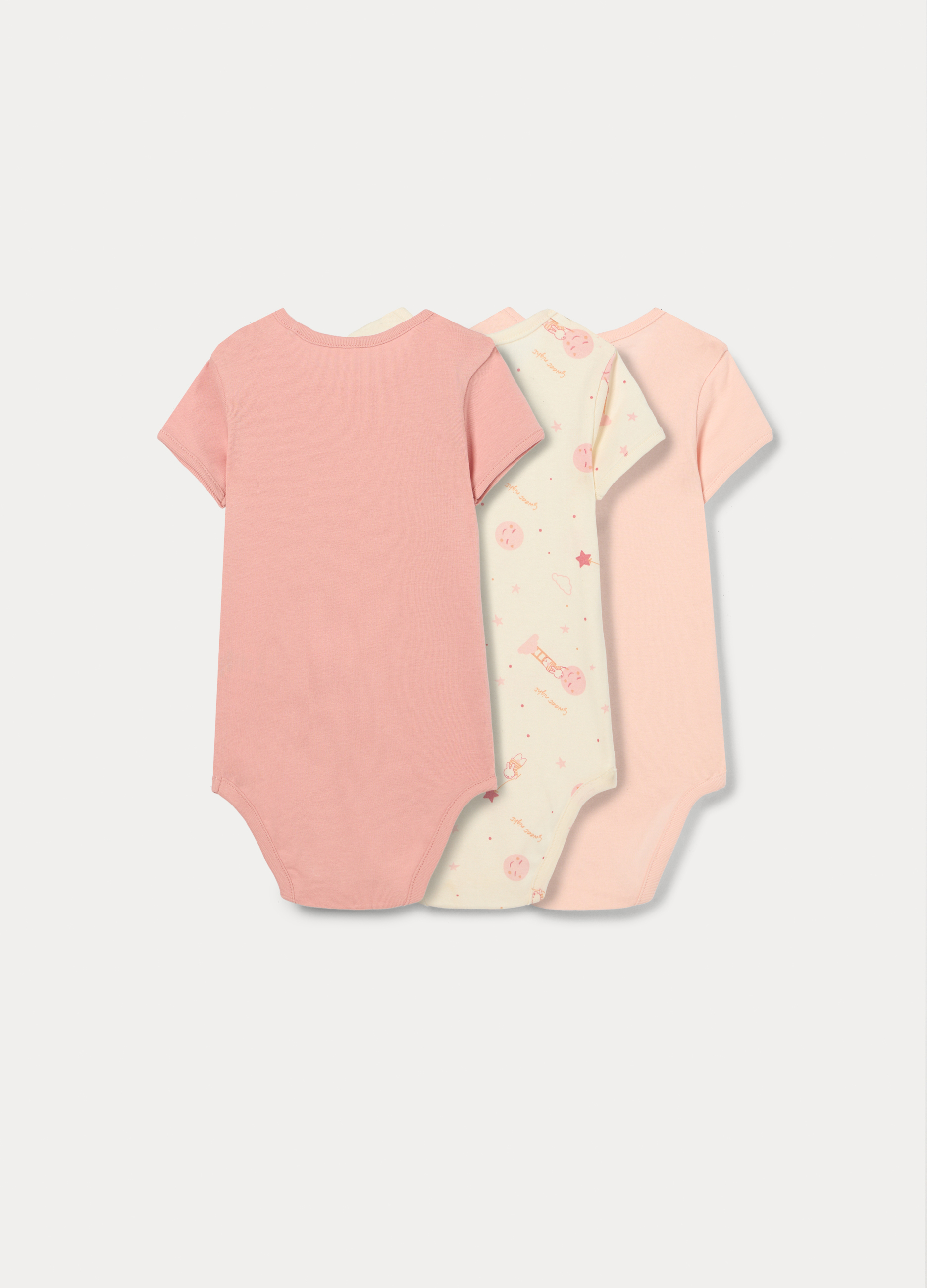 Alternative view of Set od 3 bodija od čistog pamuka