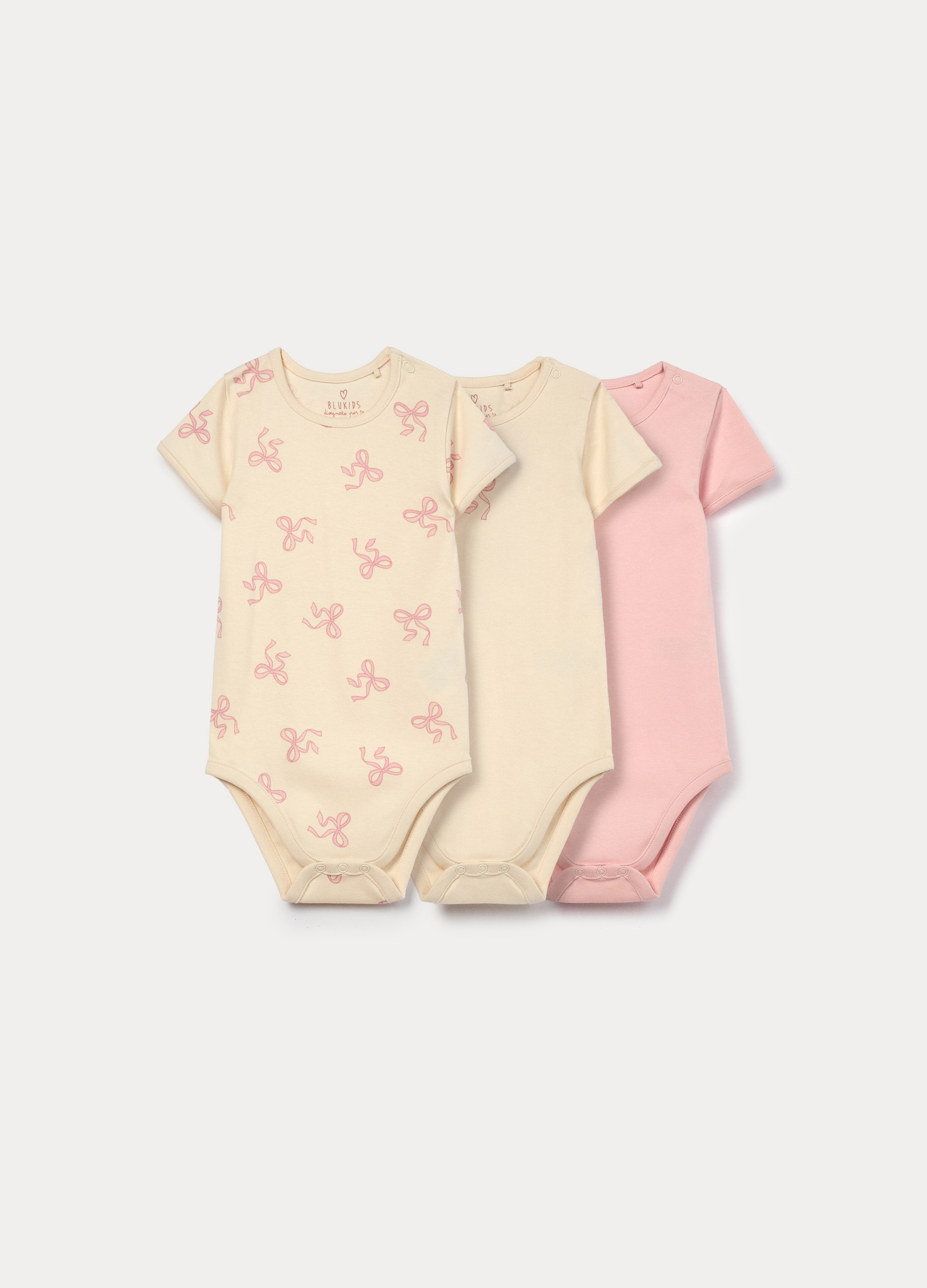 Set od 3 bodija od čistog pamuka