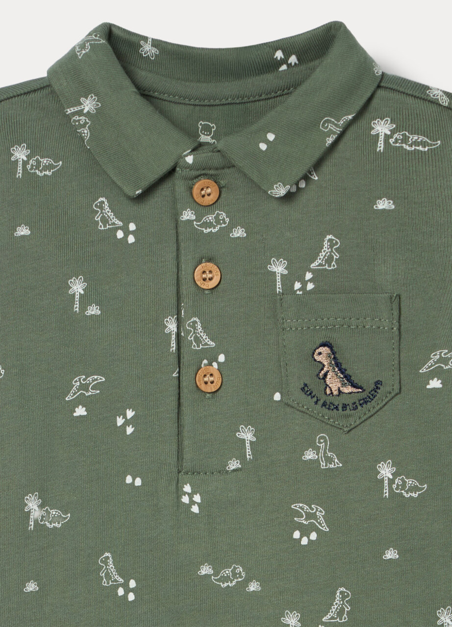 Body‑polo od čistog pamuka u jersey tkanju za bebu dječaka - Image 3