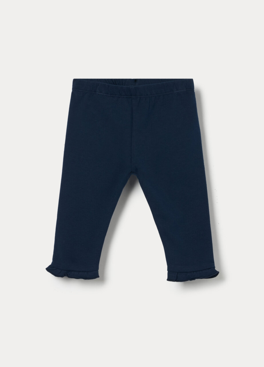 Helanke od rastezljivog pamučnog frotira za bebu djevojčicu