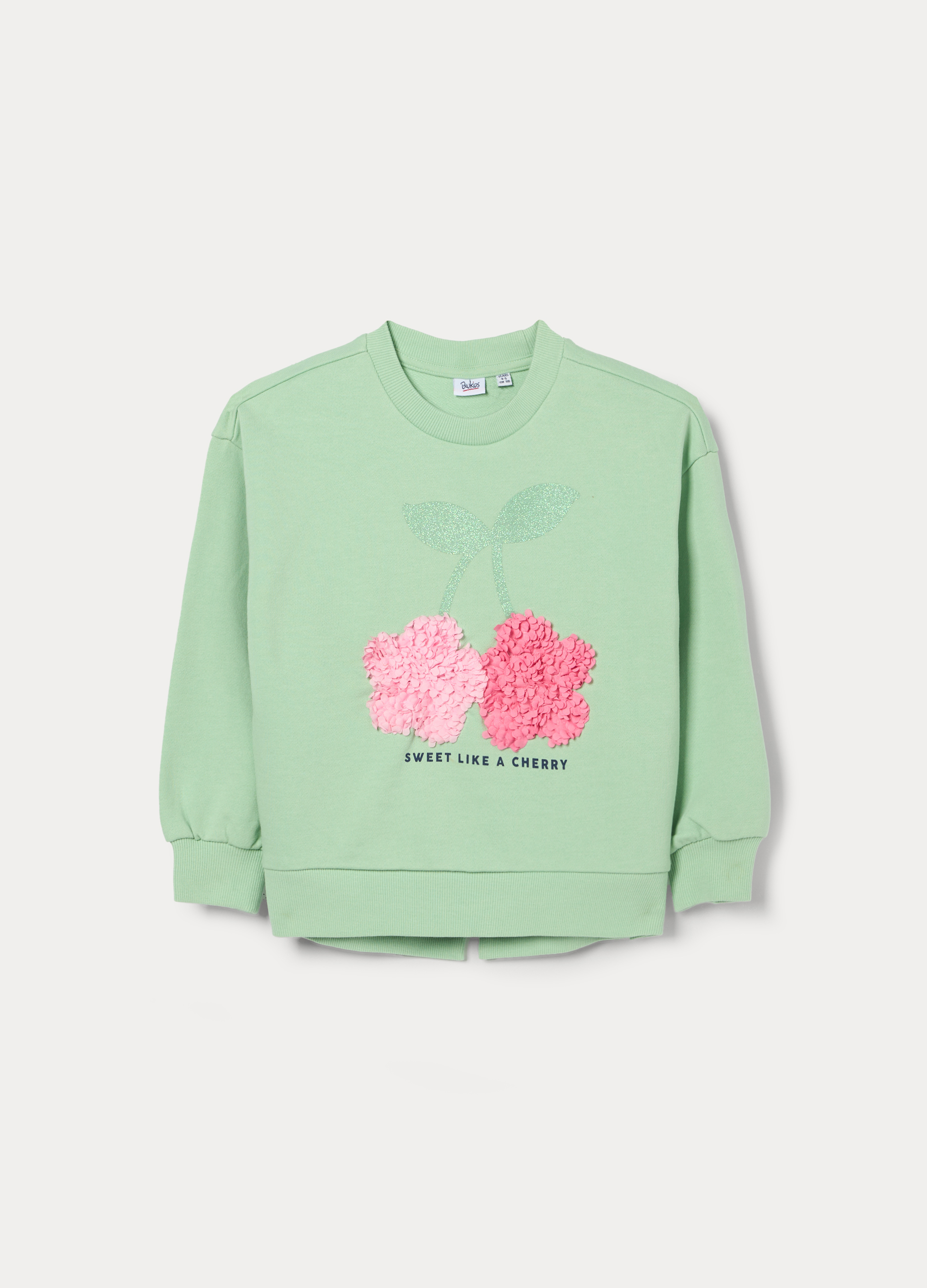 Majica od mješavine pamuka i frotira za djevojčicu