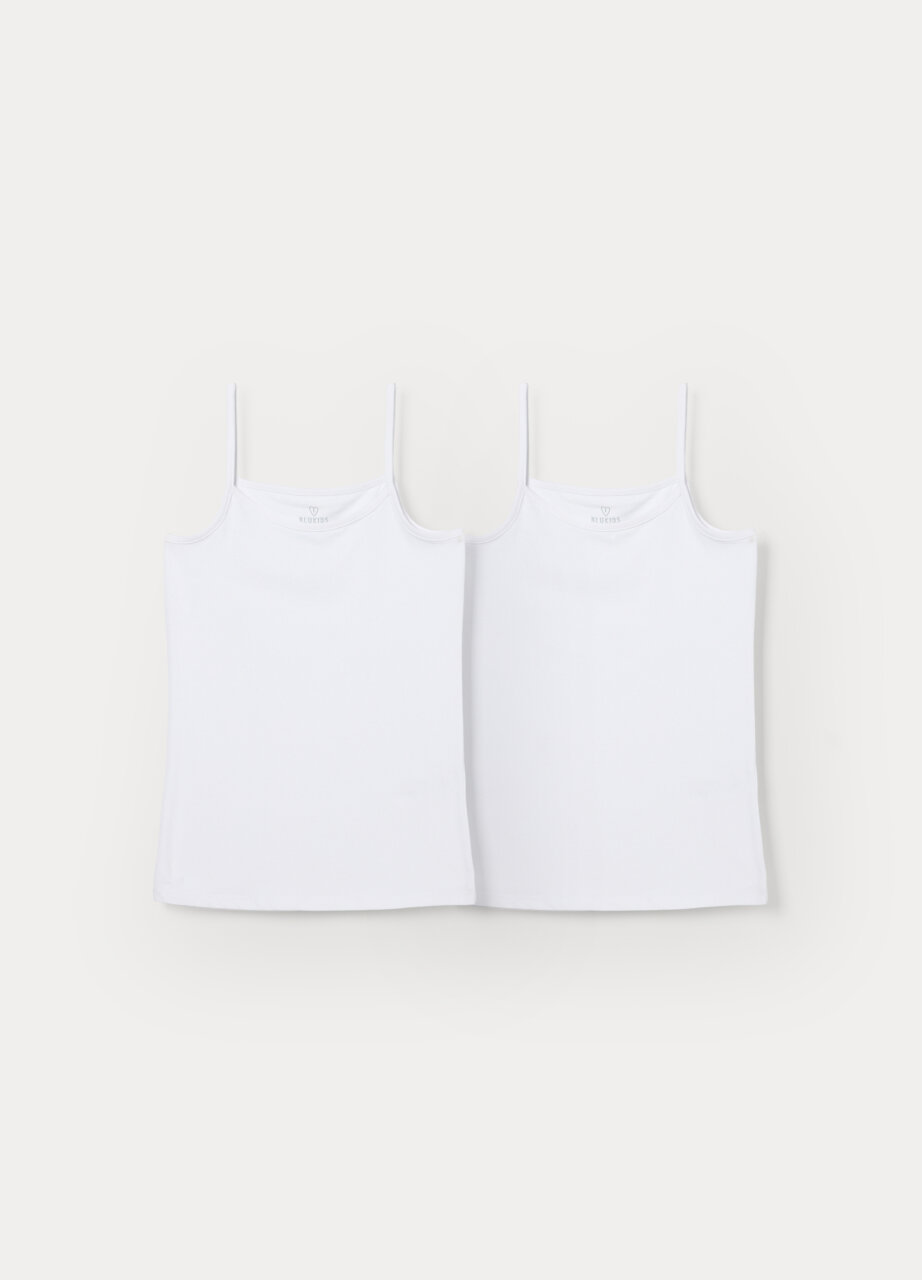 Set od 2 potkošulje od pamuka sa jersey tkanjem sa elastinomza djevojku