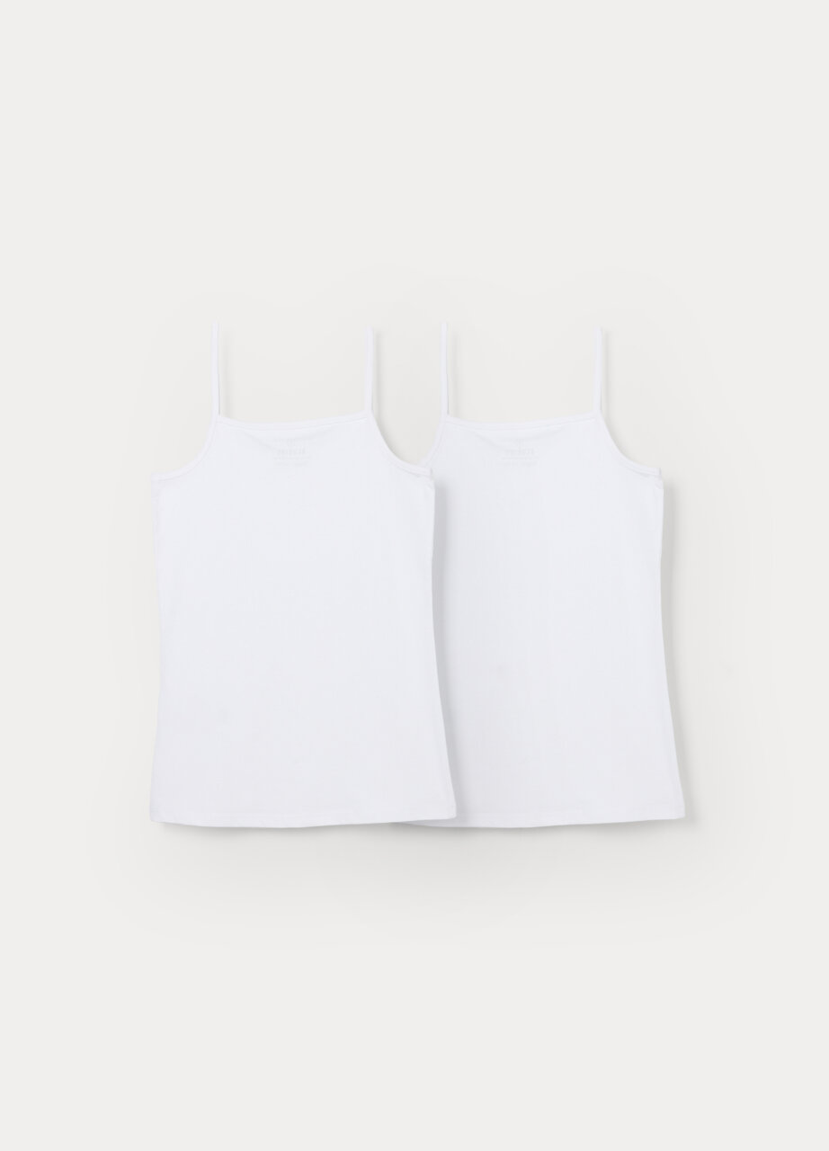 Alternative view of Set od 2 potkošulje od pamuka sa jersey tkanjem sa elastinomza djevojku