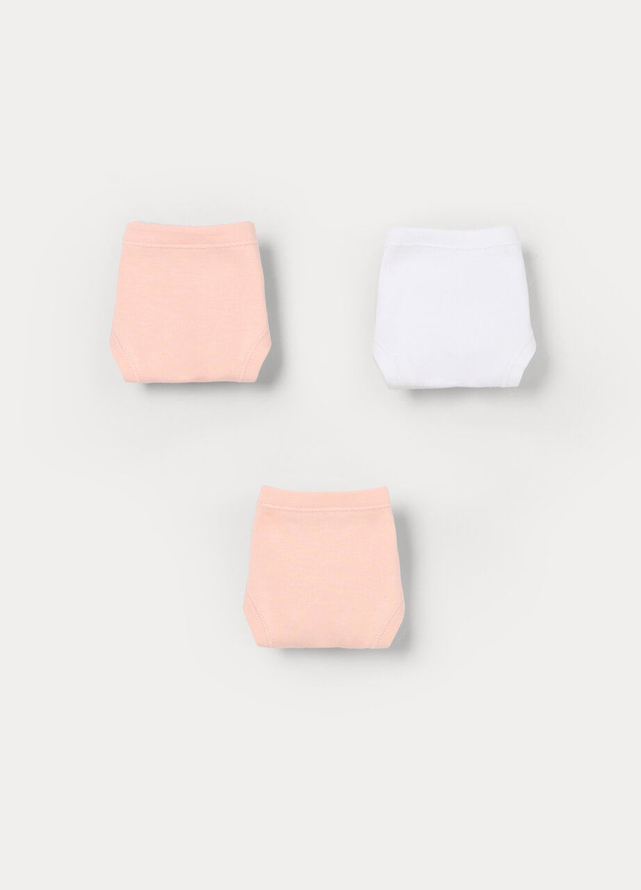 Set od 3 slip gaćica od pamuka sa jersey tkanjem sa elastinomza djevojčicu