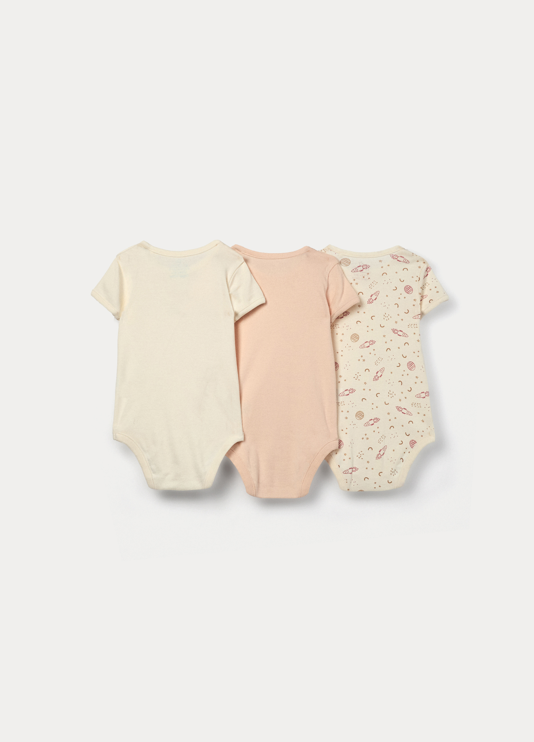 Alternative view of Set od 3 bodija od čistog pamuka