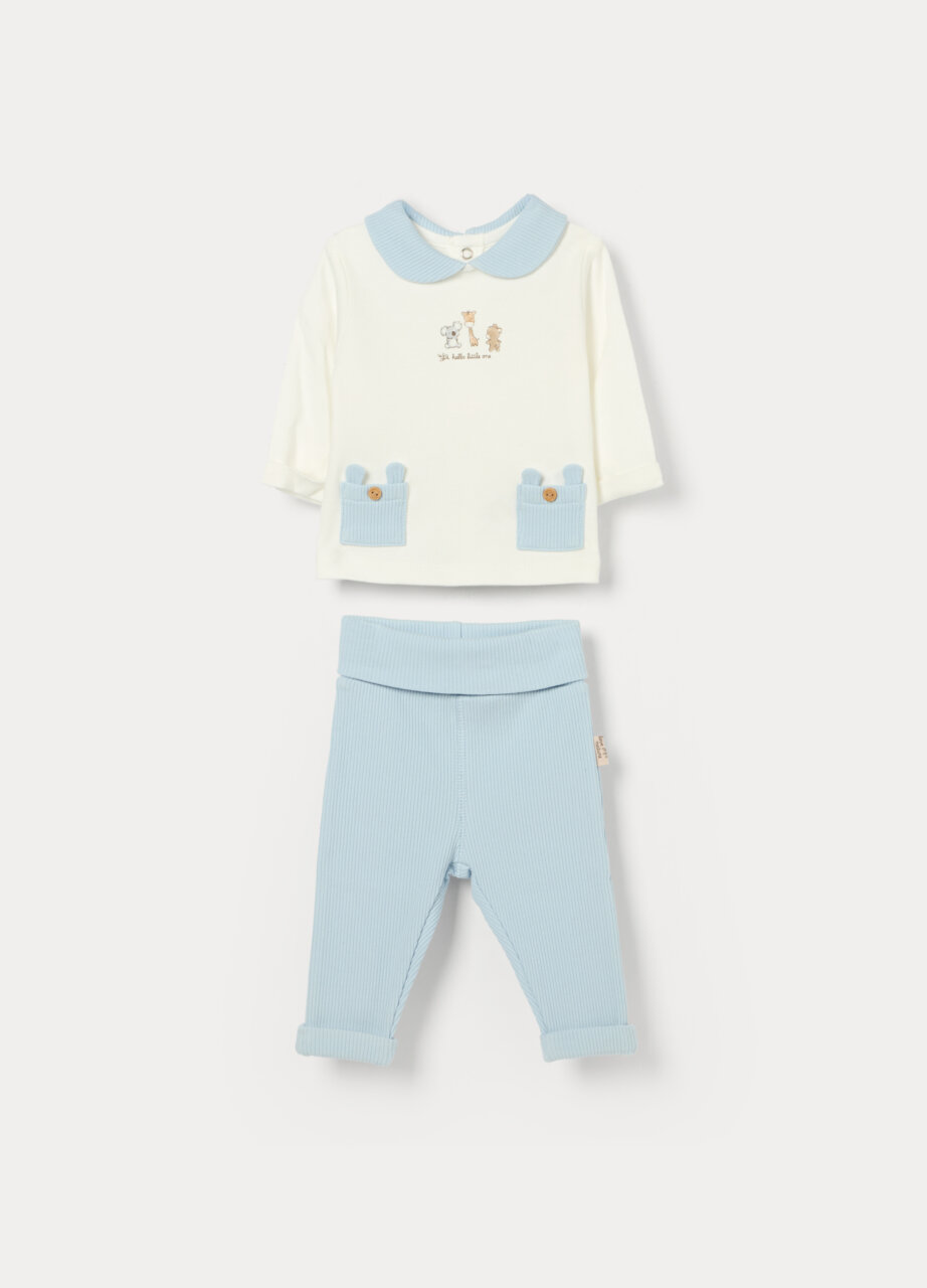 Pidžamica od čistog pamuka u mješavini s viskozom za bebu dječaka